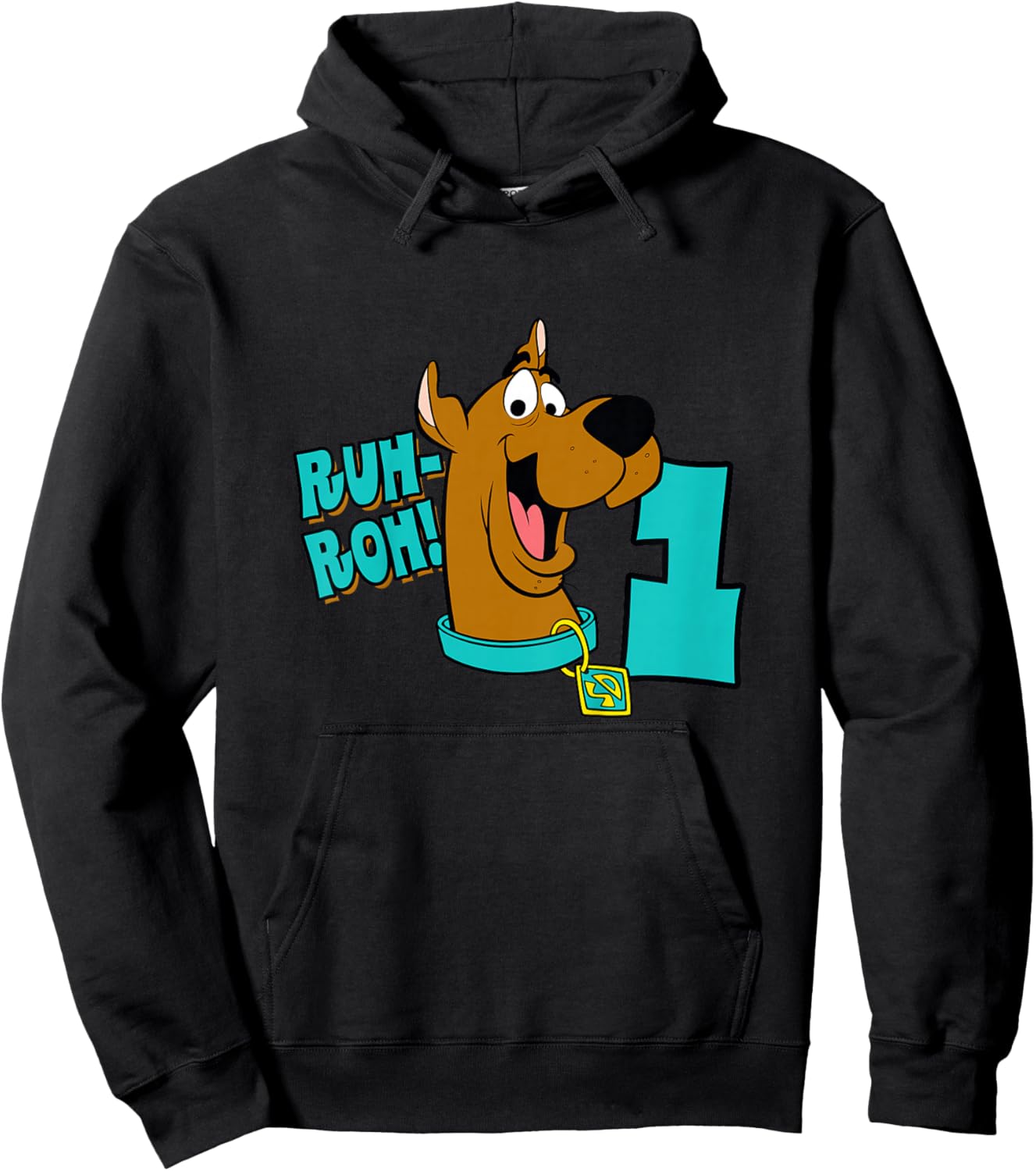 Kids Scooby-Doo 1st Birthday Ruh-Roh! I'm 1! Hoodie - Hoodie | Black