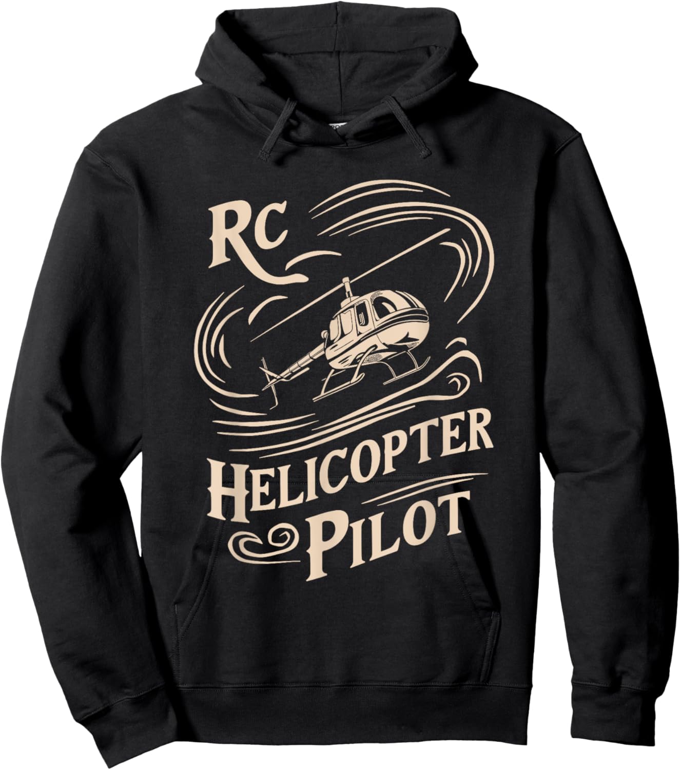 Remote Controlled Flying Funny RC Helicopter Pilot Hoodie - Hoodie | Black