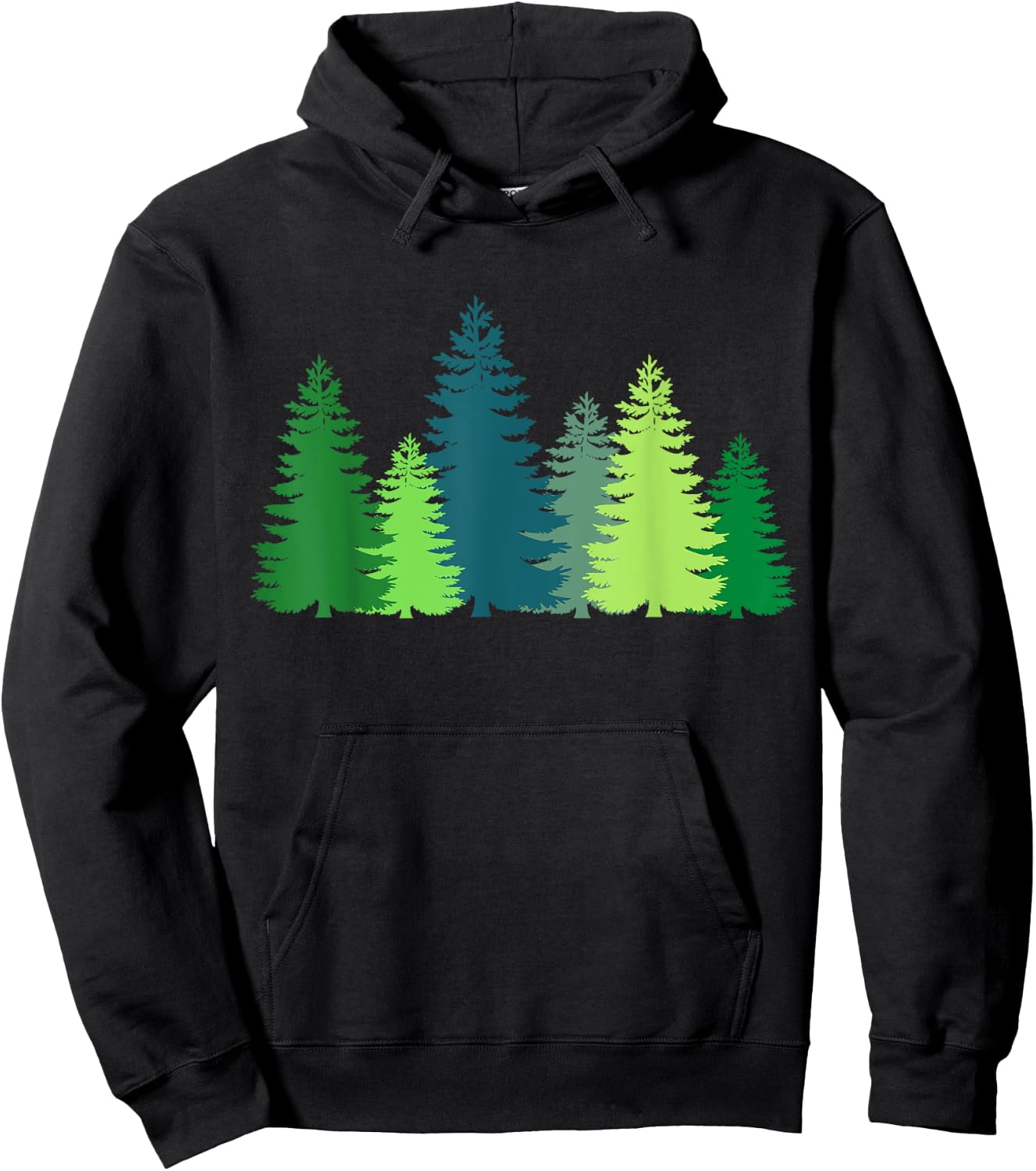 Tree Trees Pine Trees Forest Woods Up North Pines Mountains Hoodie - Hoodie | Black