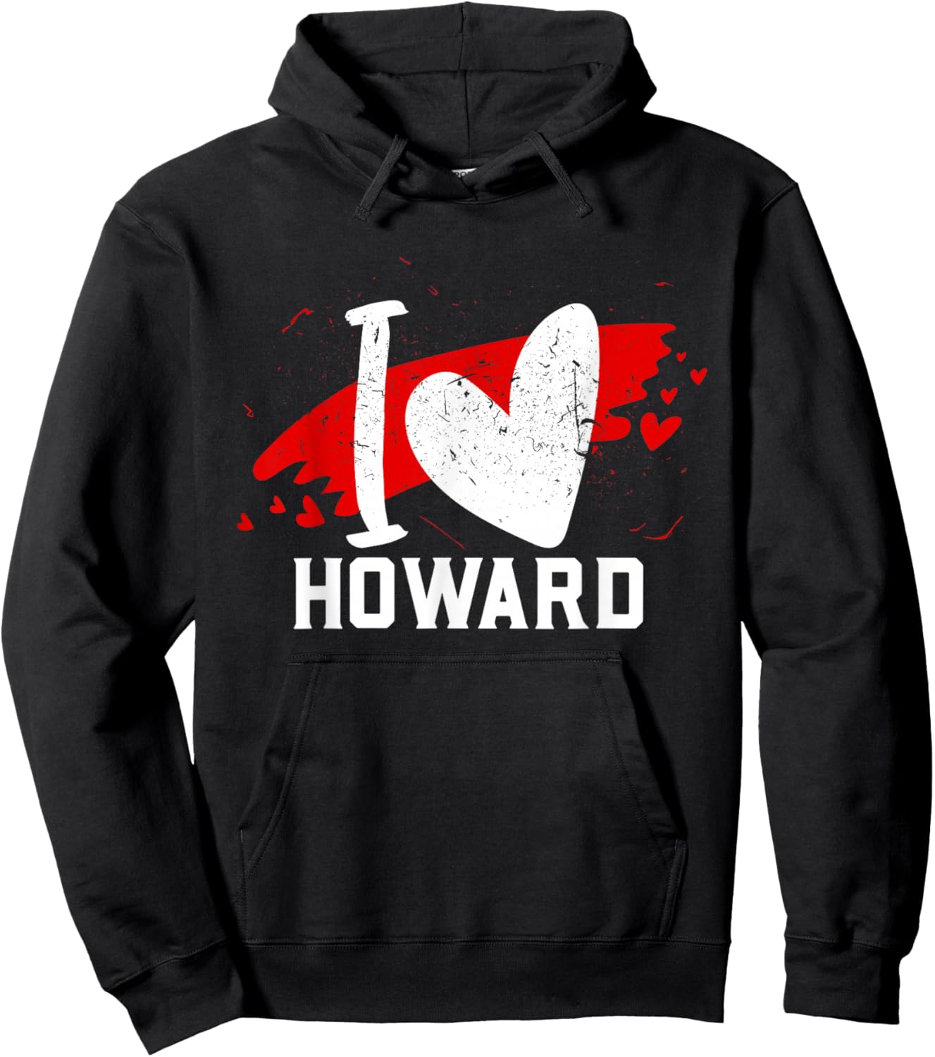 I Love Howard I Heart Howard Hoodie - Hoodie | Black