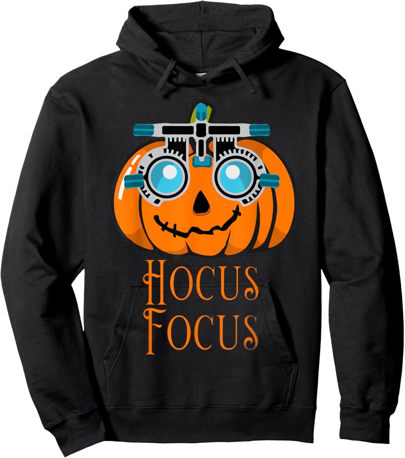 Hocus Focus Optometry Halloween Optometrist Eye Doctor Funny Hoodie - Hoodie | Black