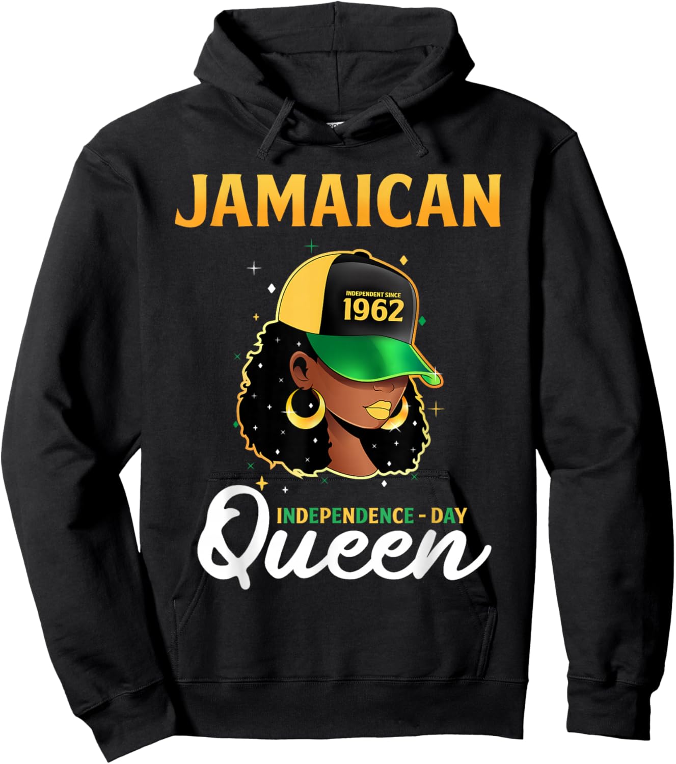 Jamaican Queen independence day 1962 Hoodie - Hoodie | Black