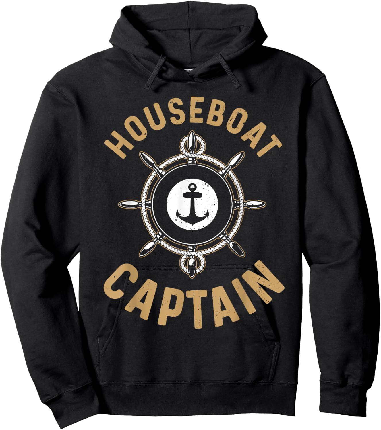 Cool Houseboat Captain Design Women Houseboat Lover Hoodie - Hoodie | Black