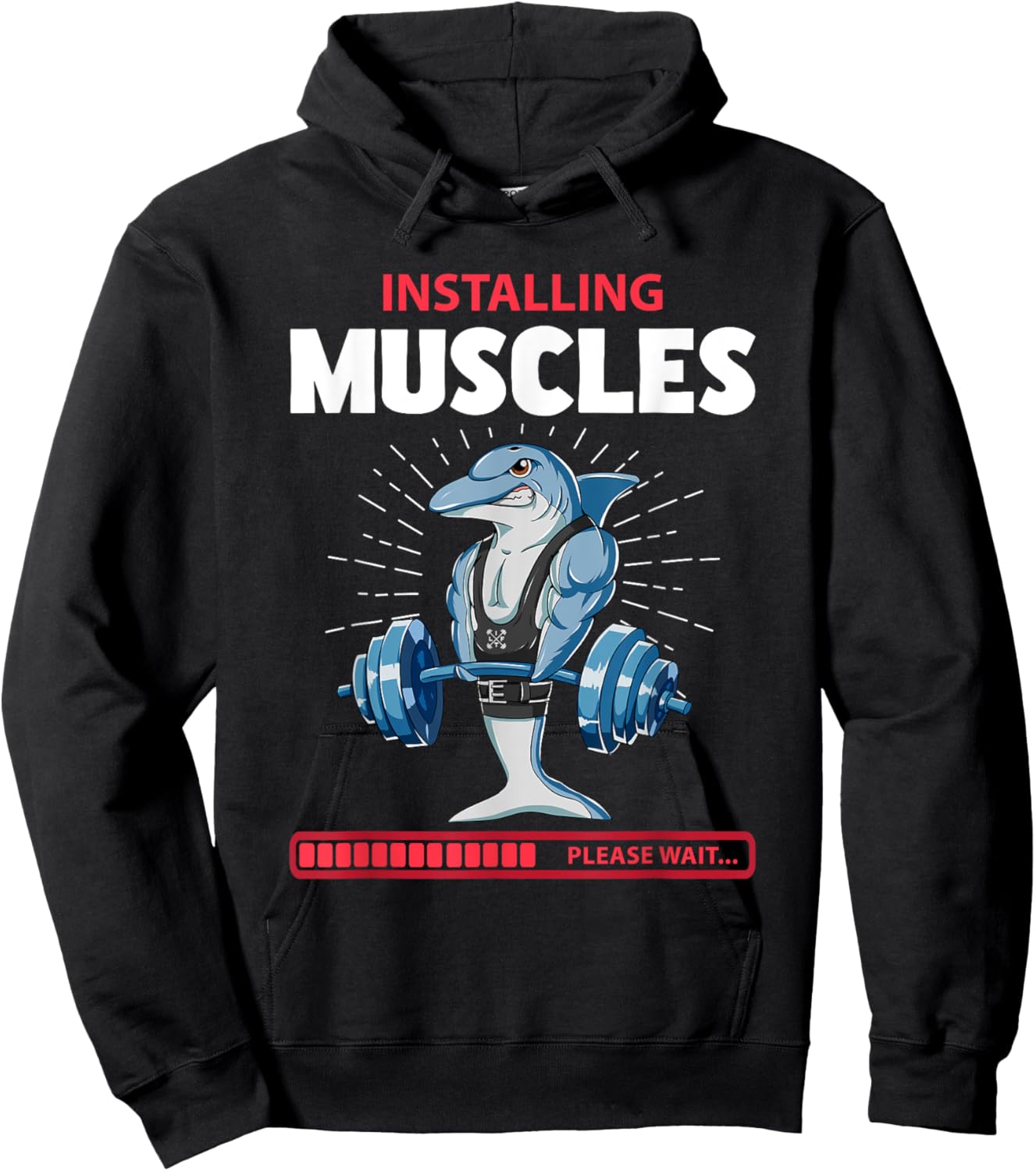 Dolphin Deadlift Fitness Gym Weightlifting Hoodie - Hoodie | Black