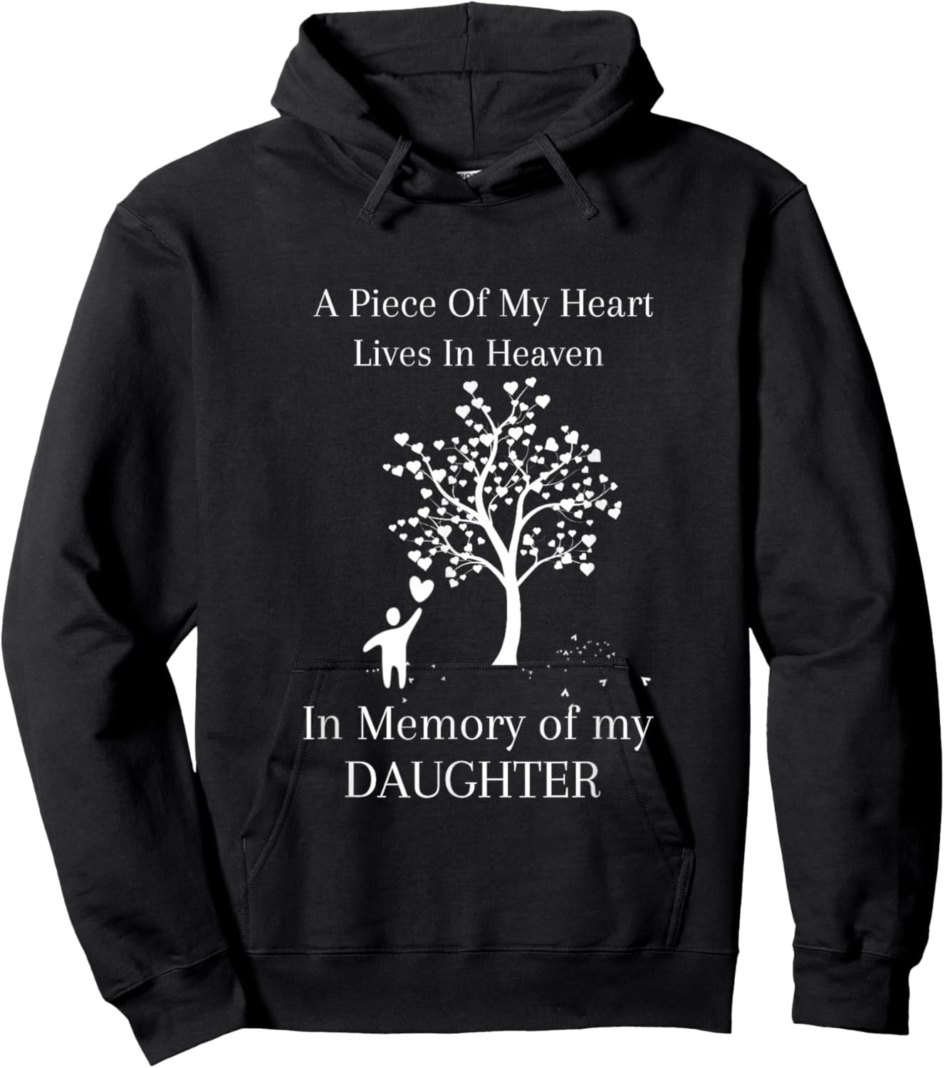 in Memory of My Daughter - Heaven Hoodie - Hoodie | Black