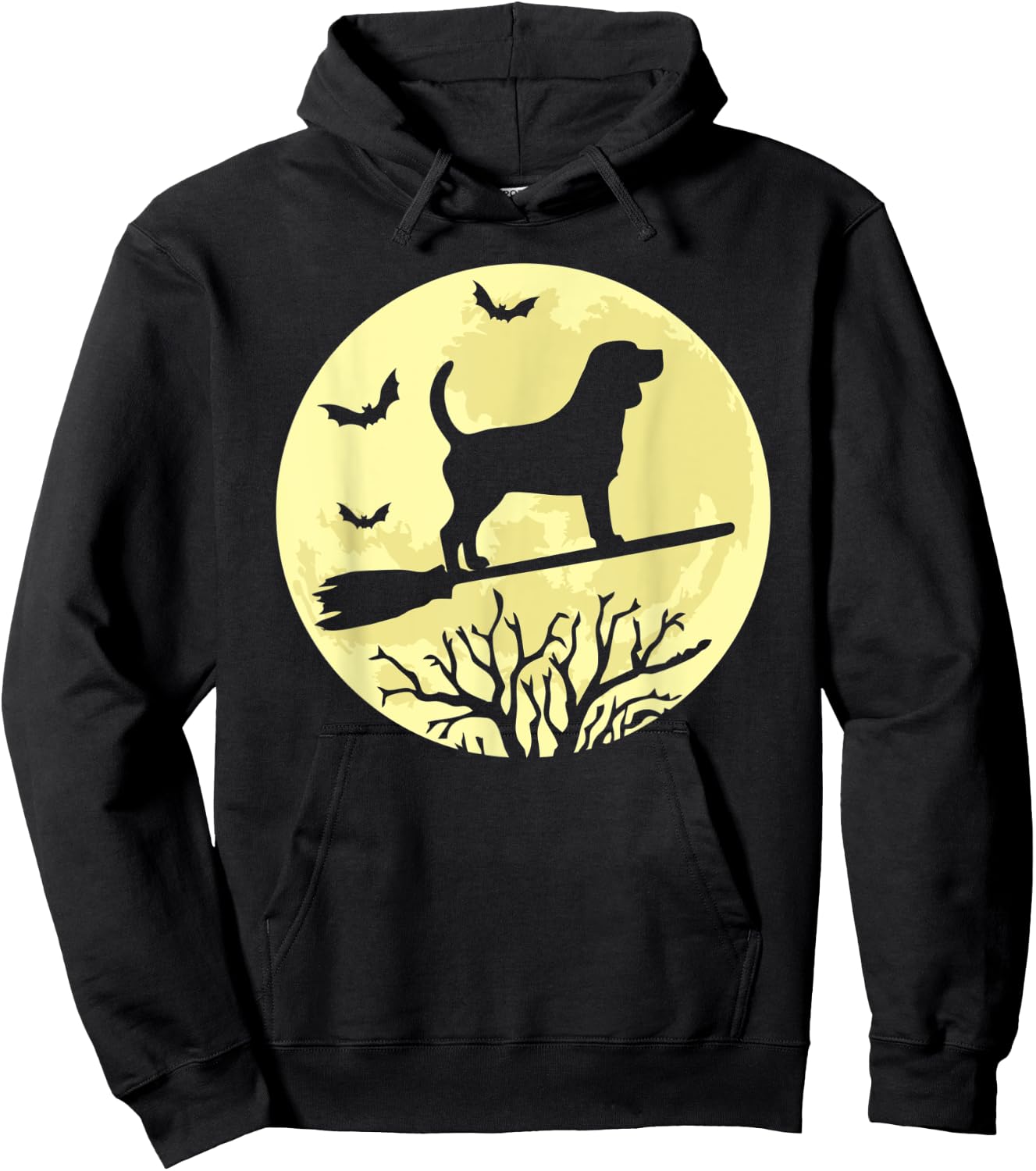 Beagle Witch Funny Beagle Dog Lover Halloween Hoodie - Hoodie | Black
