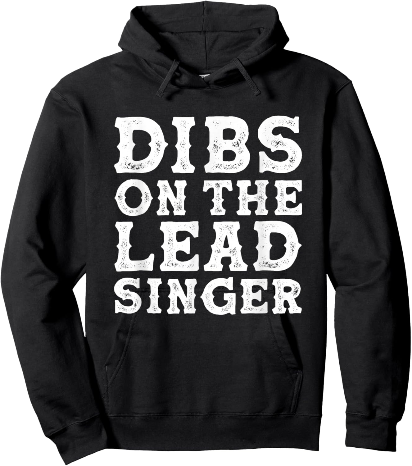 Dibs On The Lead Singer Wife Girlfriend Vocalist Hoodie - Hoodie | Black