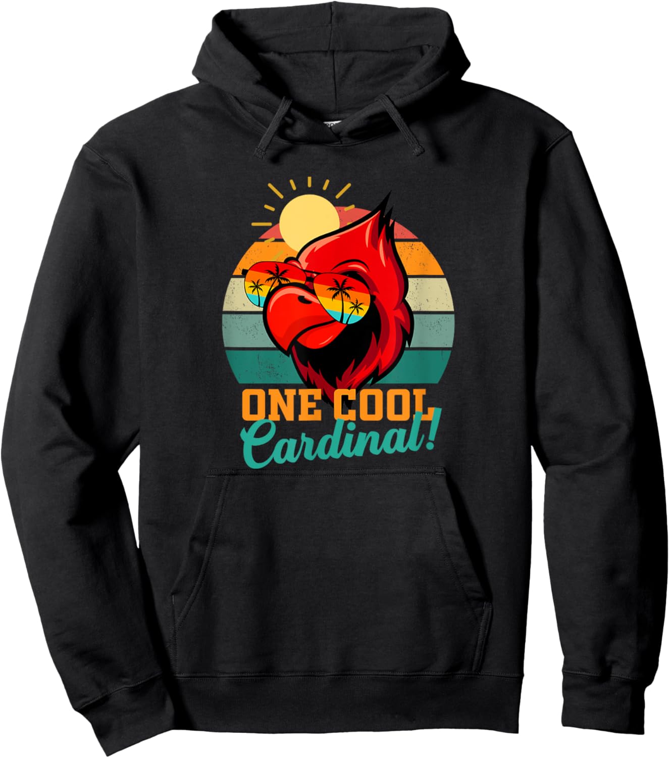 Cardinal Red Cardinal Bird Vintage Birdwatcher Birdwatching Hoodie - Hoodie | Black