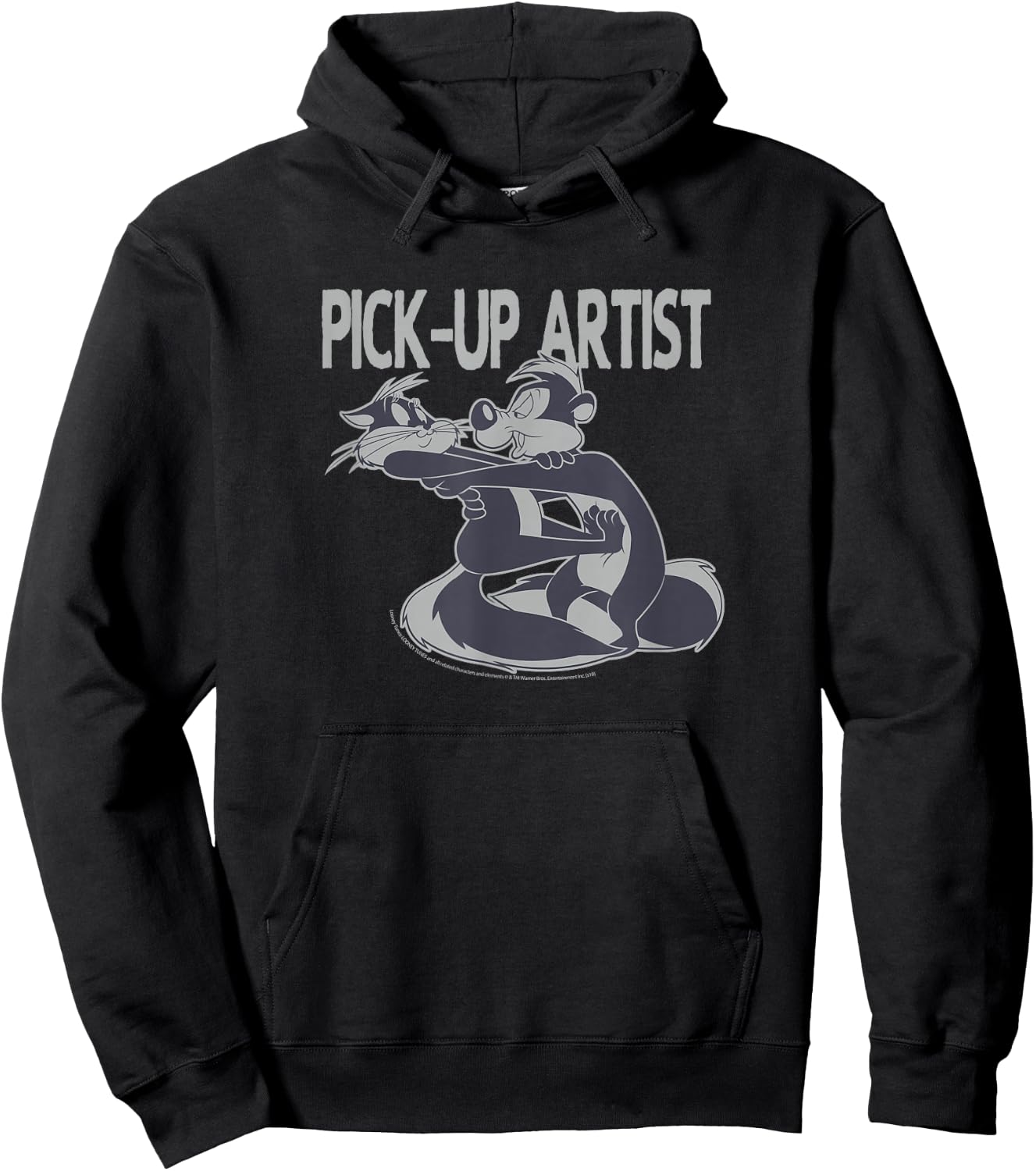 Looney Tunes Pepe Le Pew & Penelope Pick-Up Artist Hoodie - Hoodie | Black