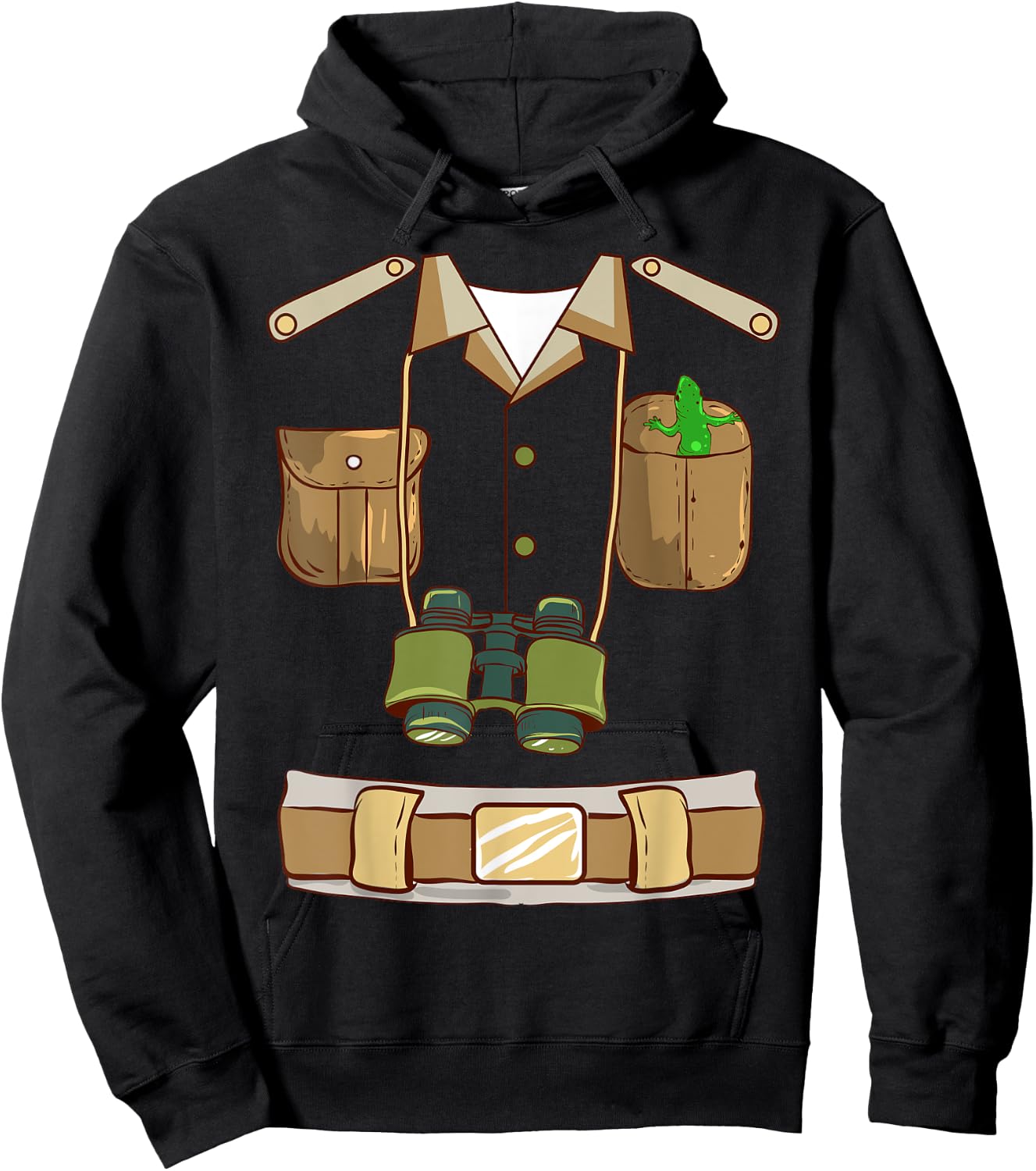 Zookeeper Safari Costume Explorer Safari Guide Halloween Hoodie - Hoodie | Black