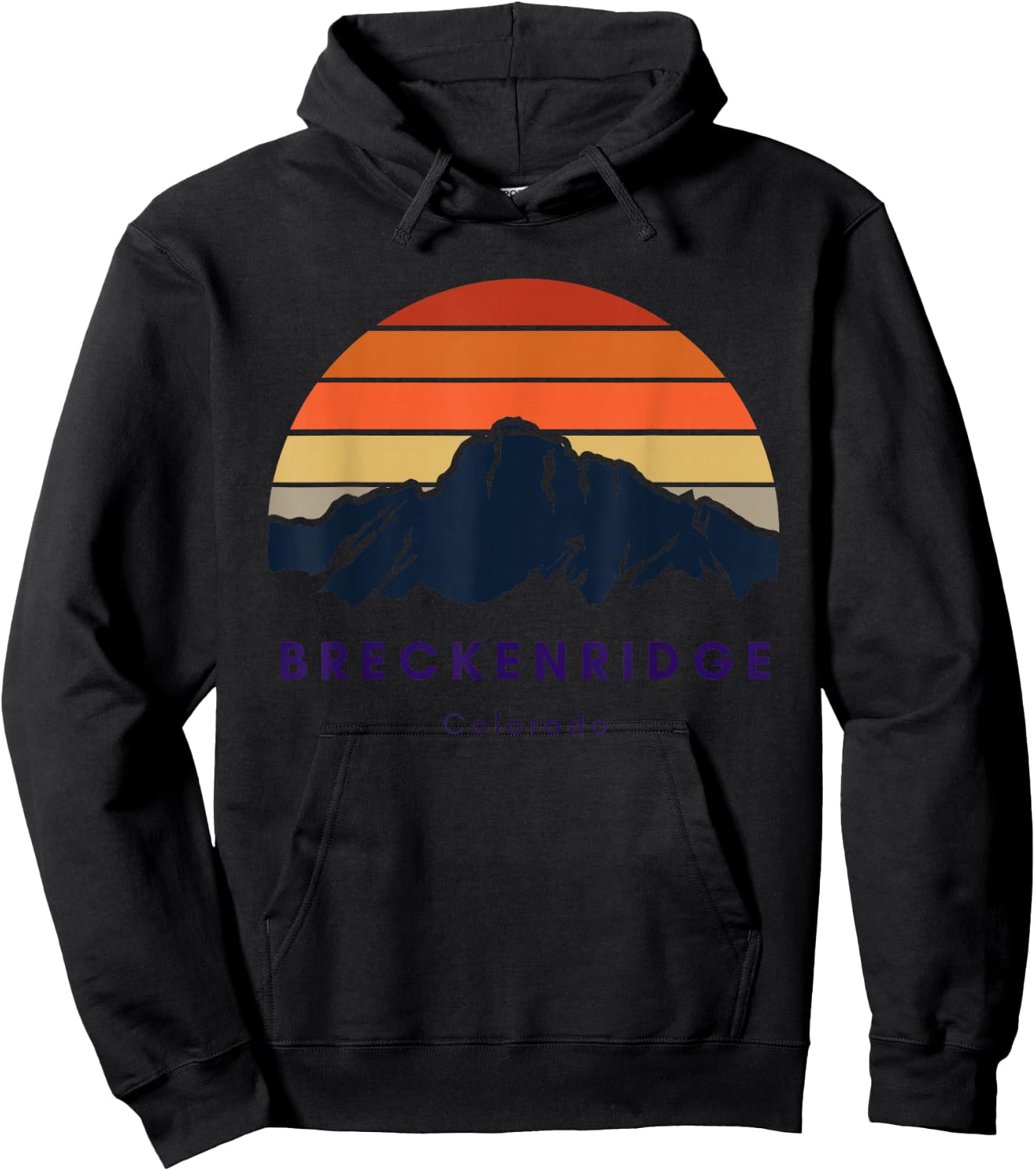 Breckenridge Colorado Gifts Hiking Skiing Breckenridge Gifts Hoodie - Hoodie | Black