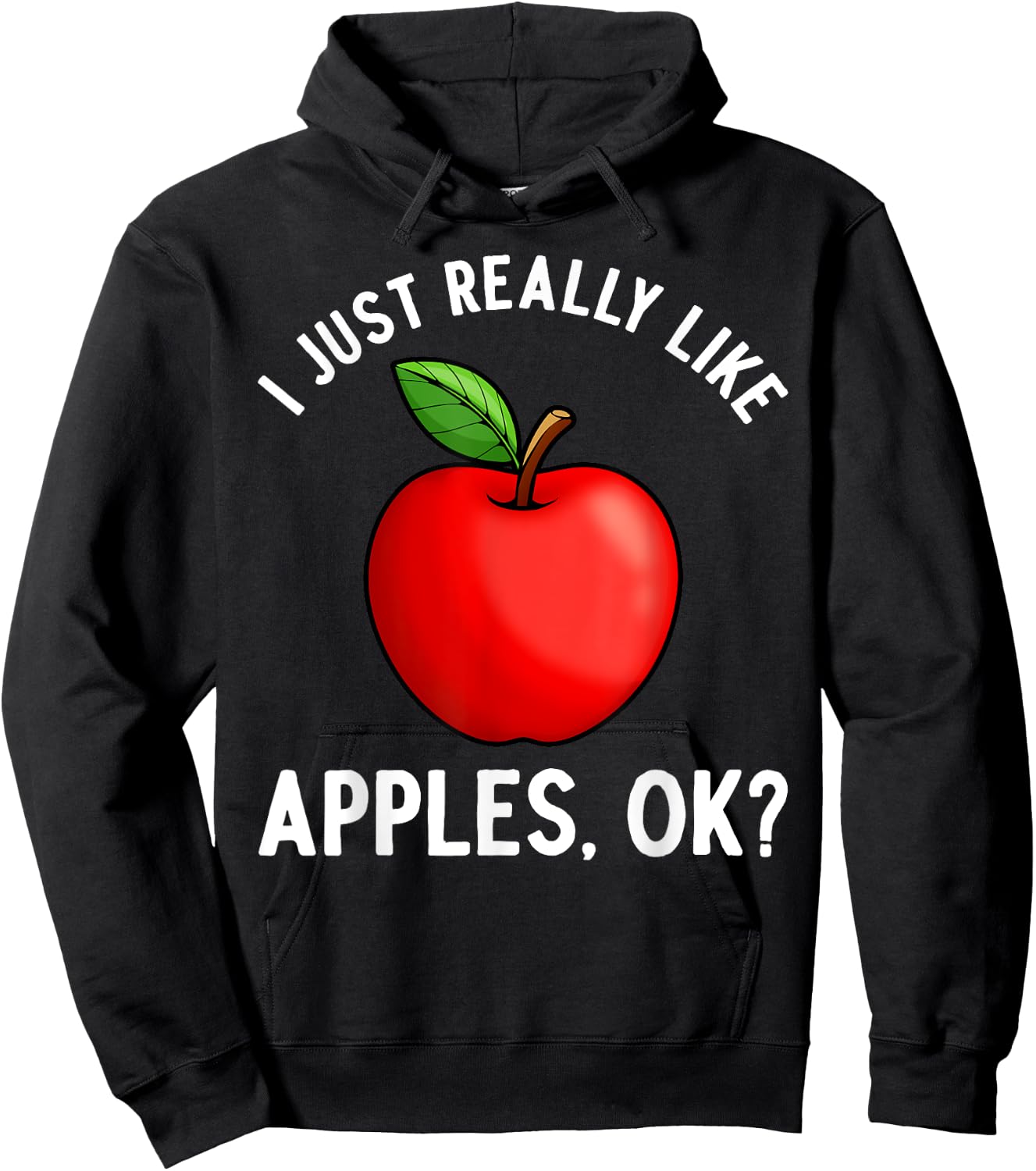 Cool Apple Art Women Kids Apple Picking Fruit Apples Hoodie - Hoodie | Black