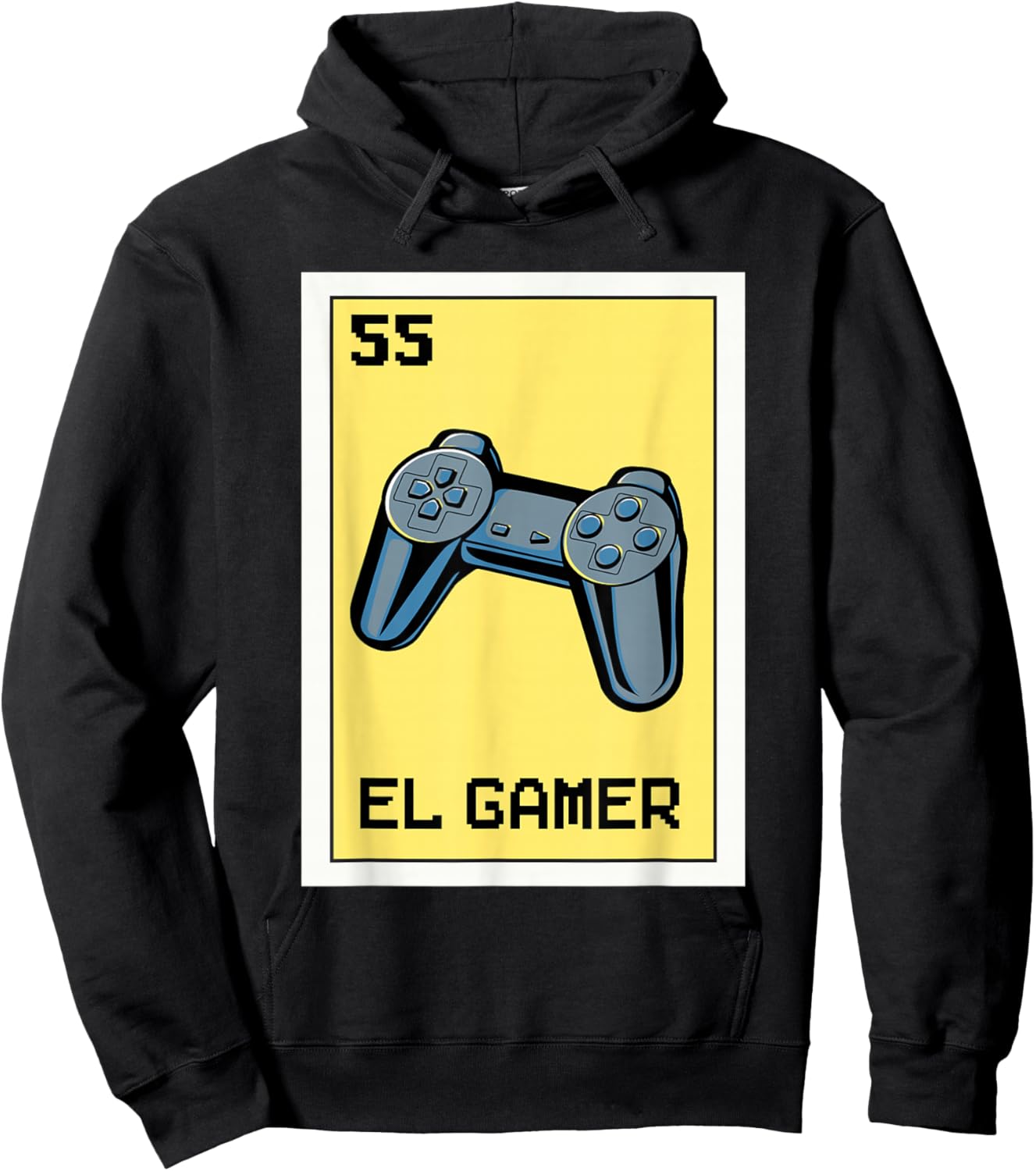El Gamer Mexican Gaming Console Video Game Lottery Card Hoodie - Hoodie | Black