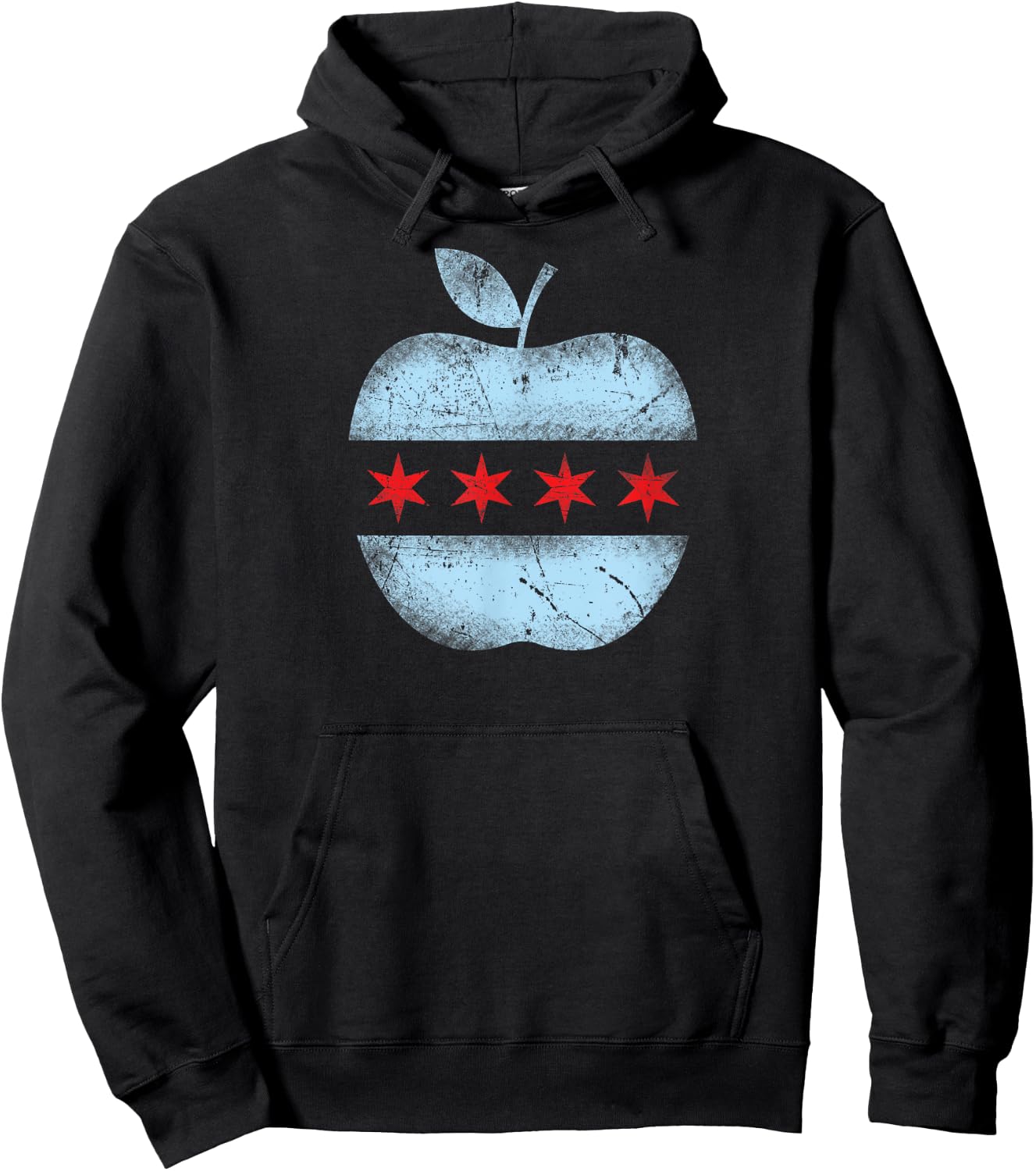 Chicago Flag Teacher School Cute Women Girls Kids Hoodie - Hoodie | Black