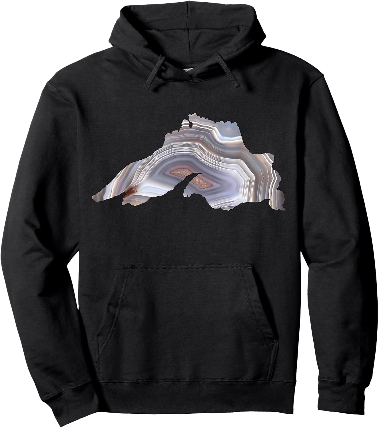 Lake Superior Agate Great Gift Rockhounds & Agate Lovers Hoodie - Hoodie | Black