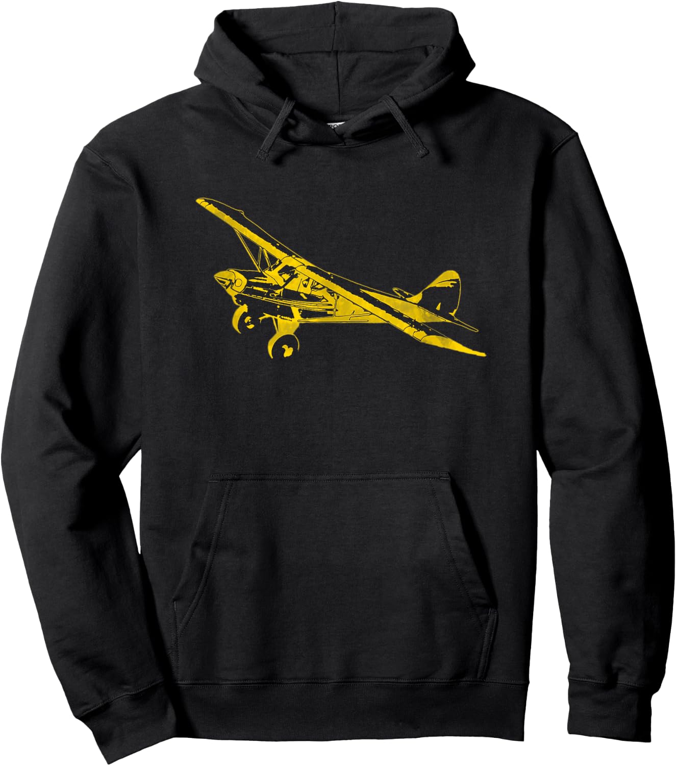 Classic Airplane Pilot Super Bush Cub Hoodie - Hoodie | Black