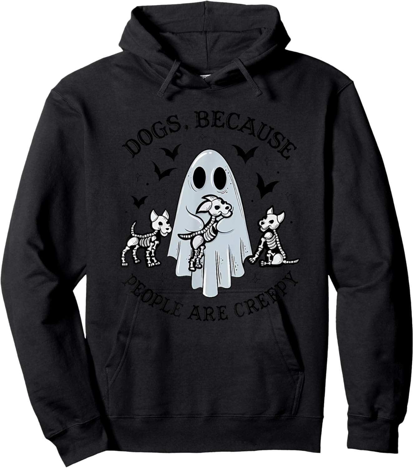 Dogs, Because People Are Creepy Apparel Hoodie - Hoodie | Black