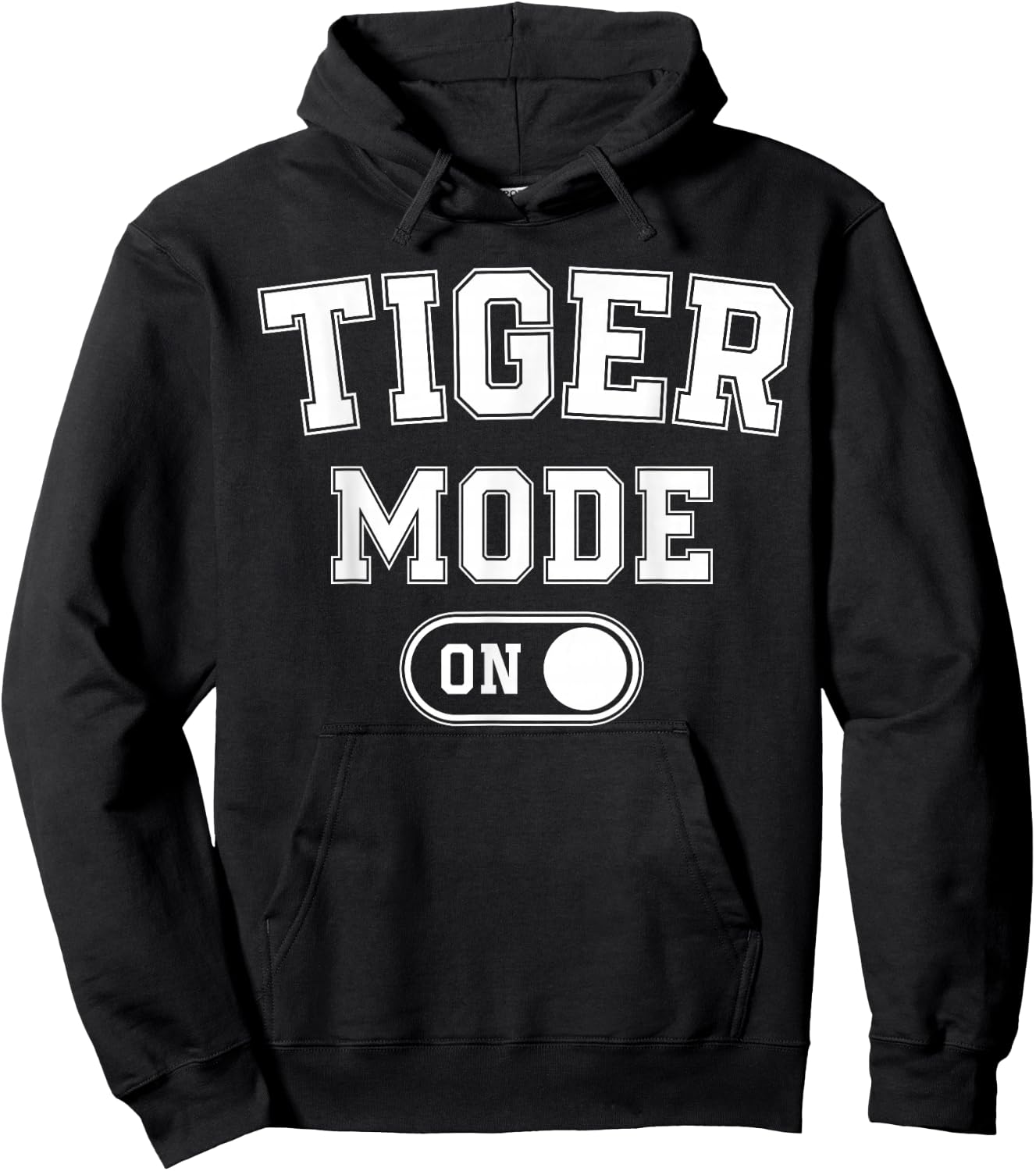 Tiger Mode On Costume Funny Striped Predator Gift Cat Lover Hoodie - Hoodie | Black