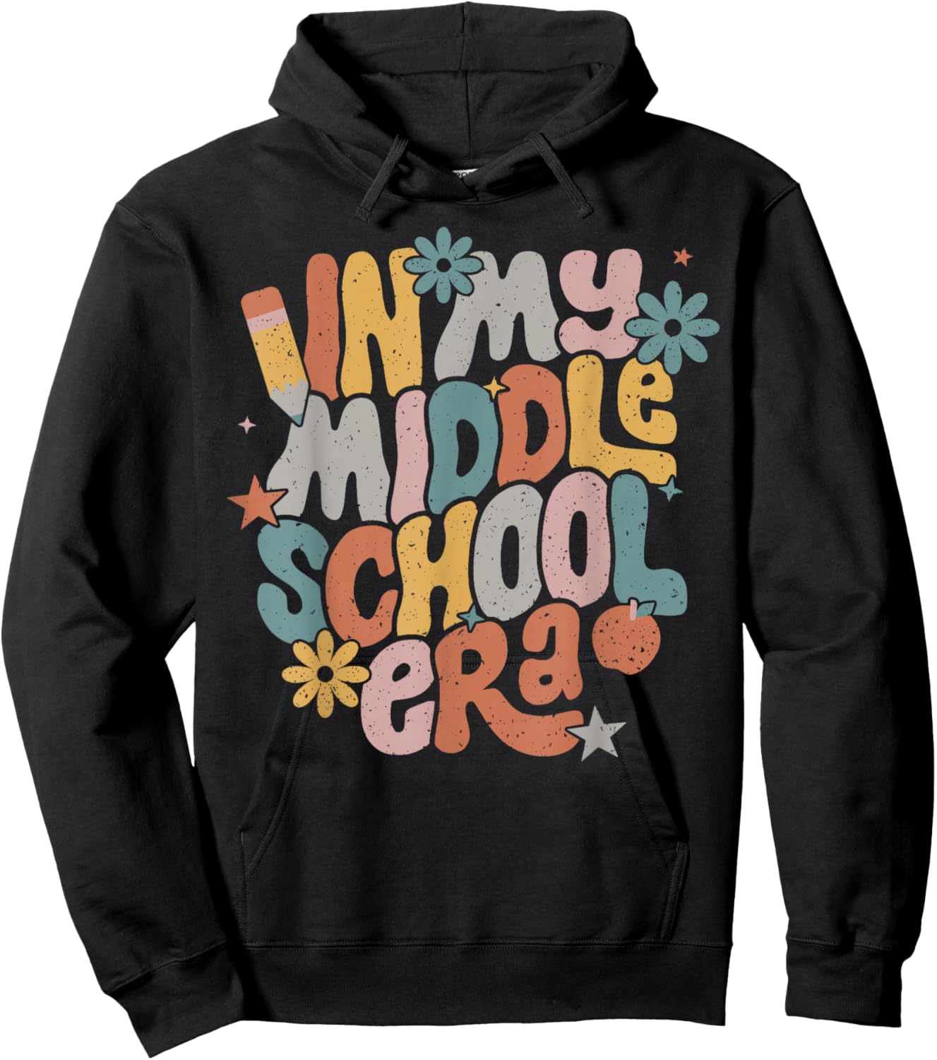 In My Middle School Era 5th Grade Graduation Back To School Hoodie - Hoodie | Black