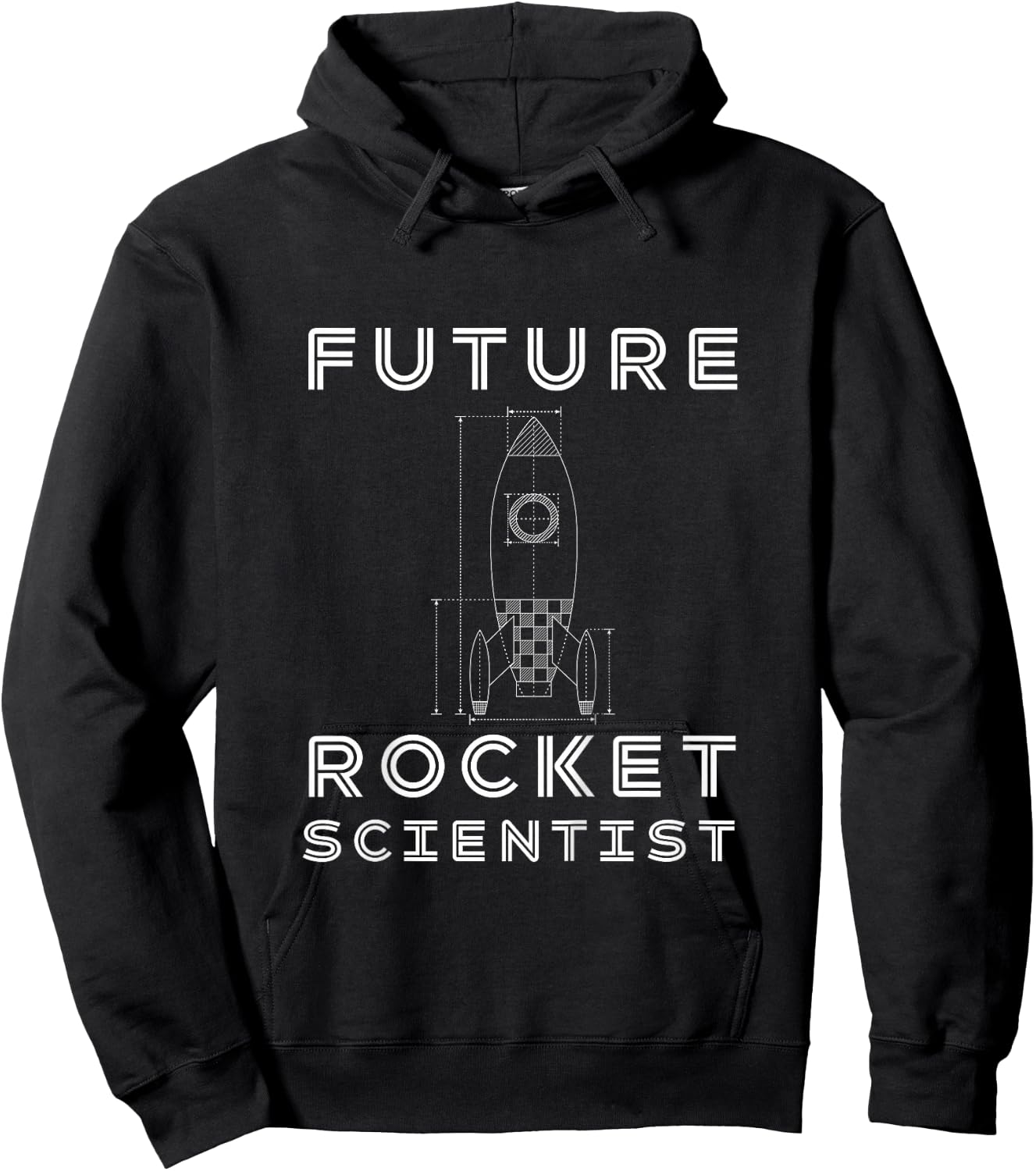 Engineering Gift Boys Girls Kids Future Rocket Scientist Hoodie - Hoodie | Black
