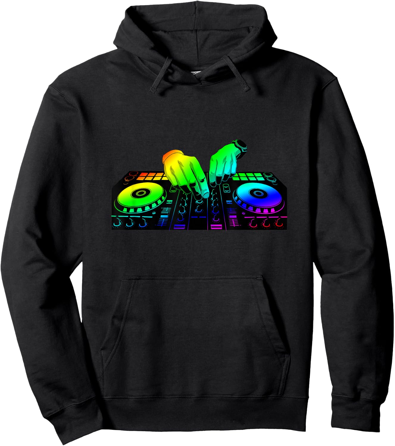 Disc Jockey Gift Turntable DJ Hoodie - Hoodie | Black