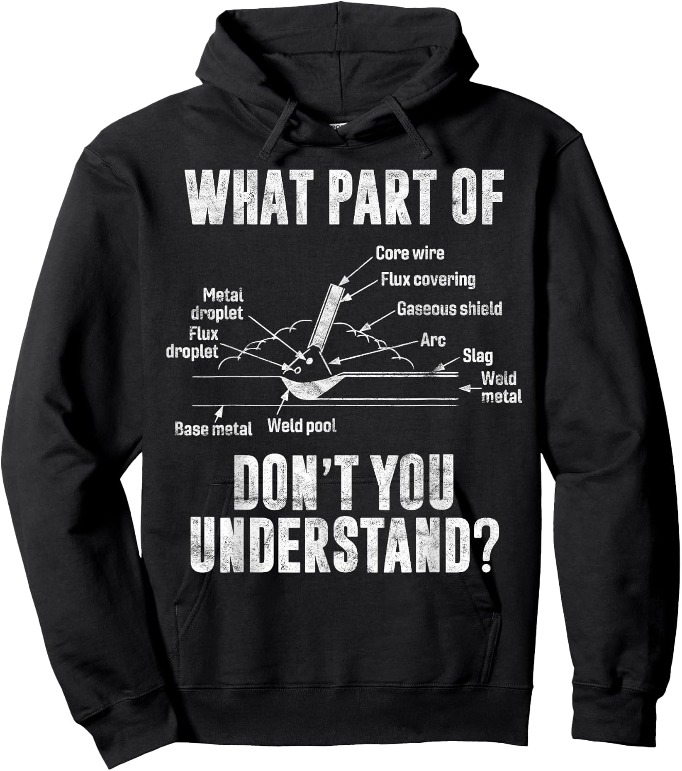 What Part of Dont You Understand Welder Welding Costume Hoodie - Hoodie | Black
