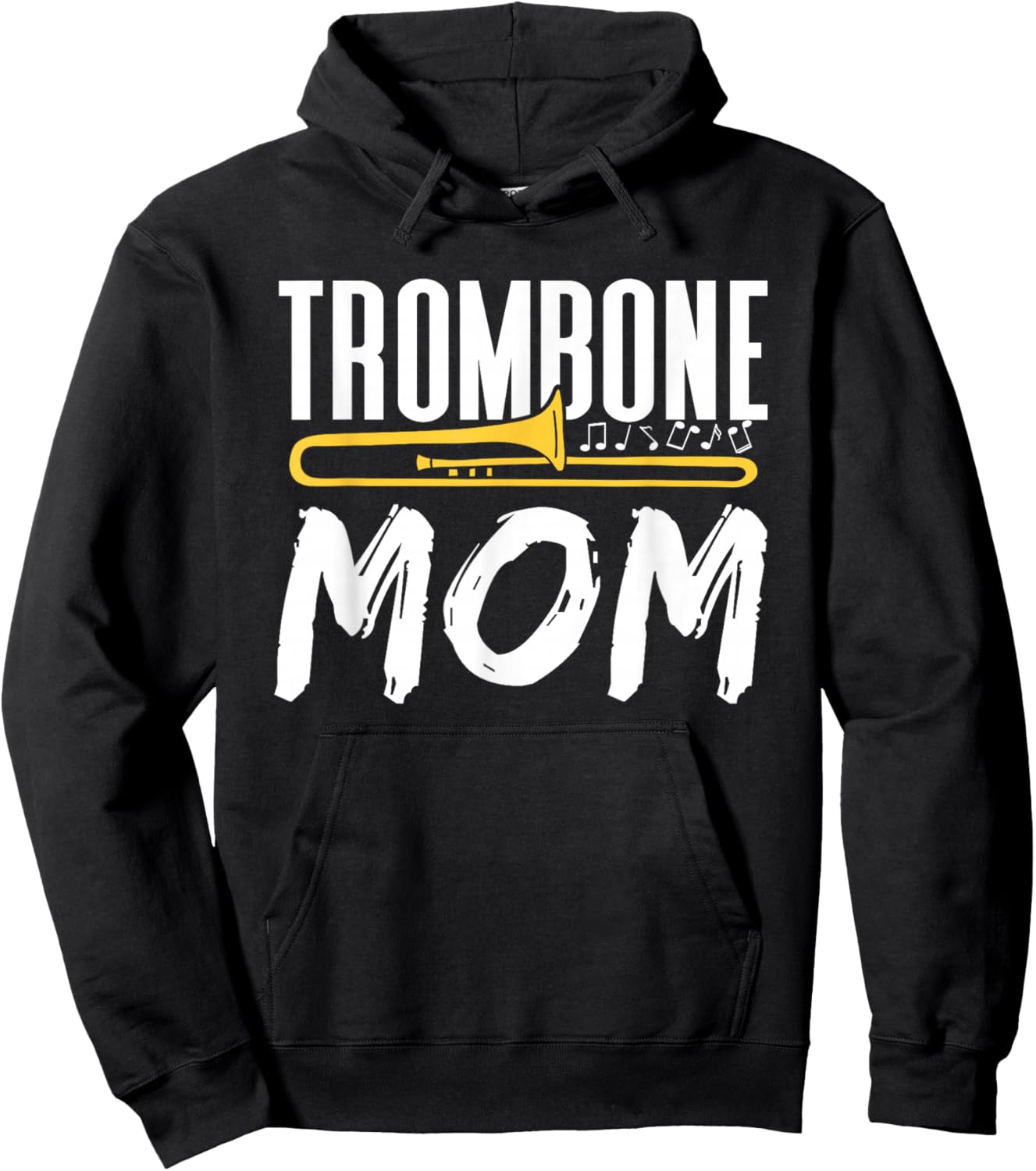 Trombone Mom Instrument Trombones Trombonist Player Mother Hoodie - Hoodie | Black