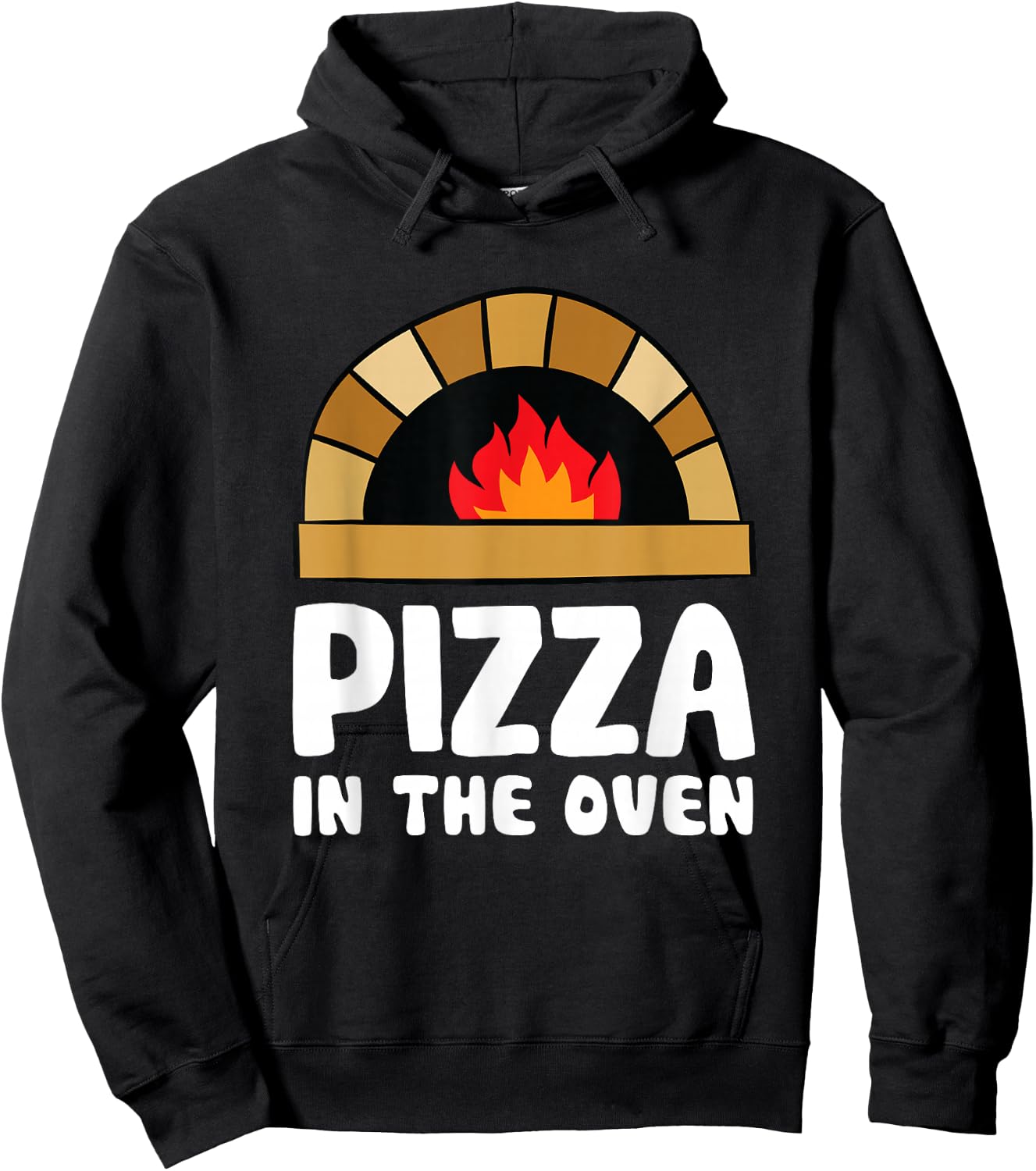 Pizza In The Oven Pregnant Women Pregnancy Hoodie - Hoodie | Black