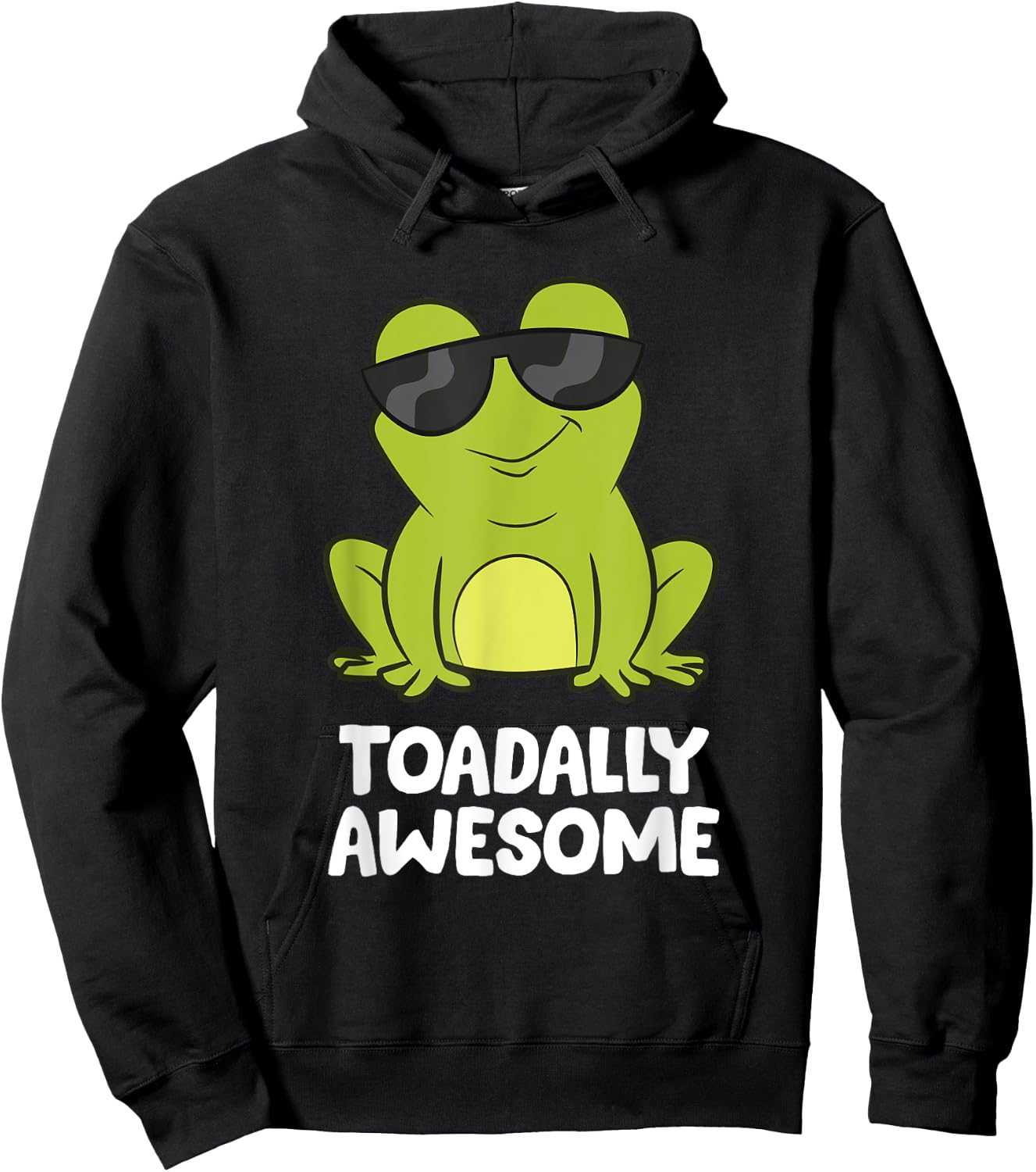 The Toad Lover Gift Store Toadally Awesome Amphibian Frog Funny Toad Hoodie - Hoodie | Black