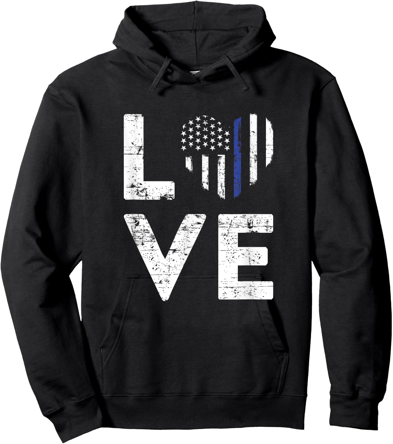 Policeman Valentines Day Gift Law Enforcement Police Hoodie - Hoodie | Black