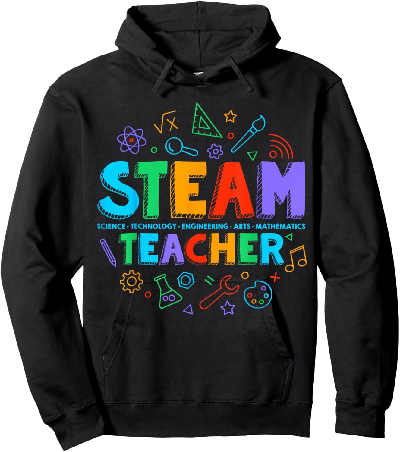 STEAM Teacher STEAM Student Programs Back to School Women Kids Hoodie - Hoodie | Black