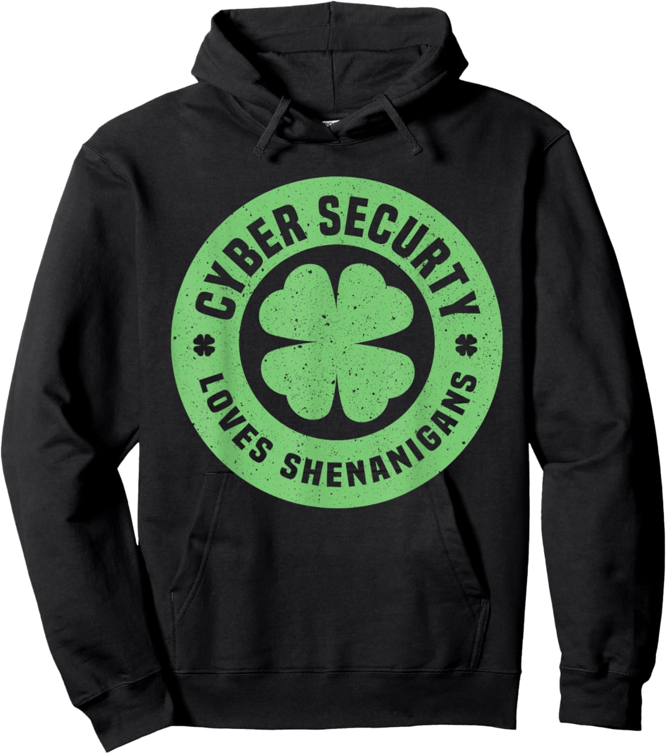 Cyber Security Loves Shenanigans St. Patrick's Day Costume Hoodie - Hoodie | Black