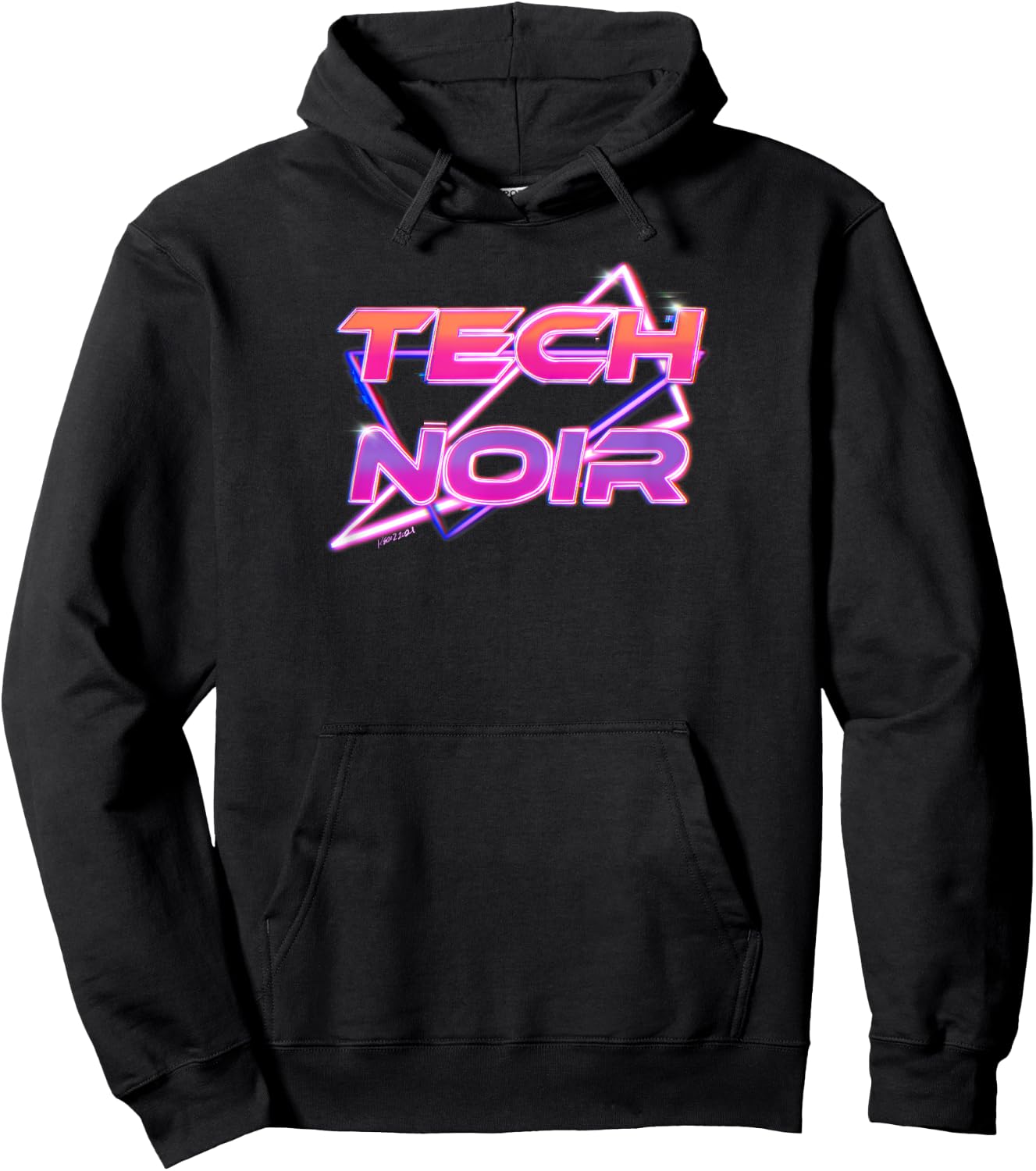 Cyberpunk Tech Noir Vaporwave Hoodie - Hoodie | Black