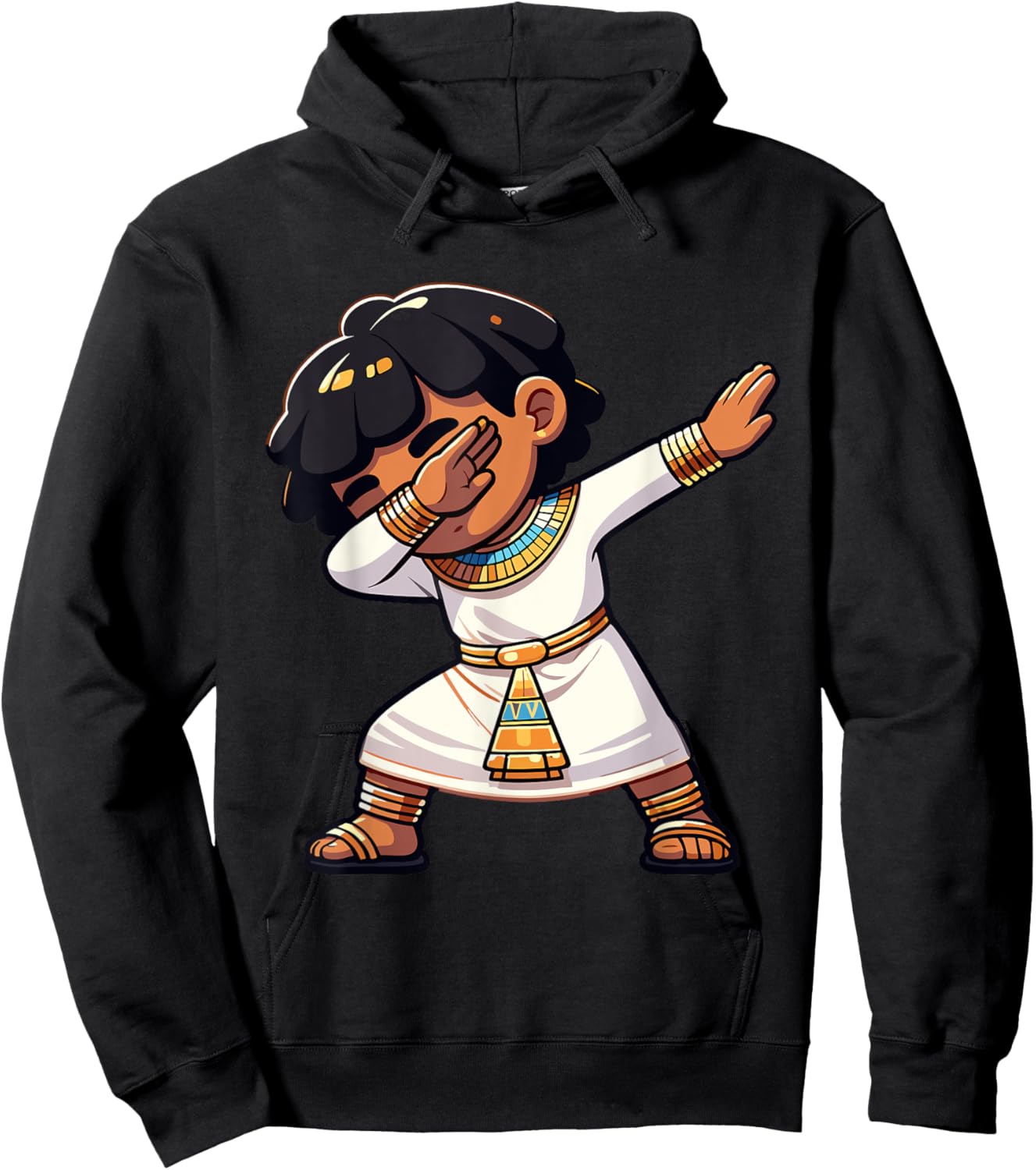 Boys Egyptian Dabbing Pharaoh Egyptian Clothing Hoodie - Hoodie | Black