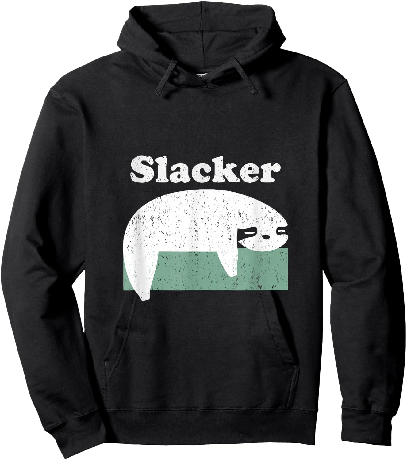 Slacker T Shirt Hoodie - Hoodie | Black