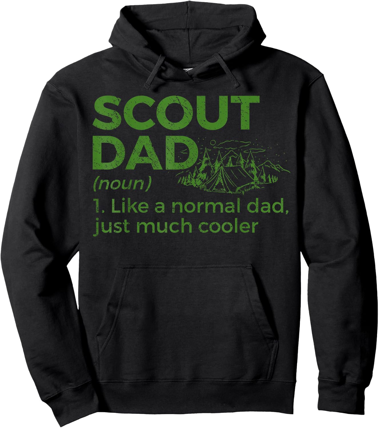 Scouting Funny Scout Dad Definition Hoodie - Hoodie | Black