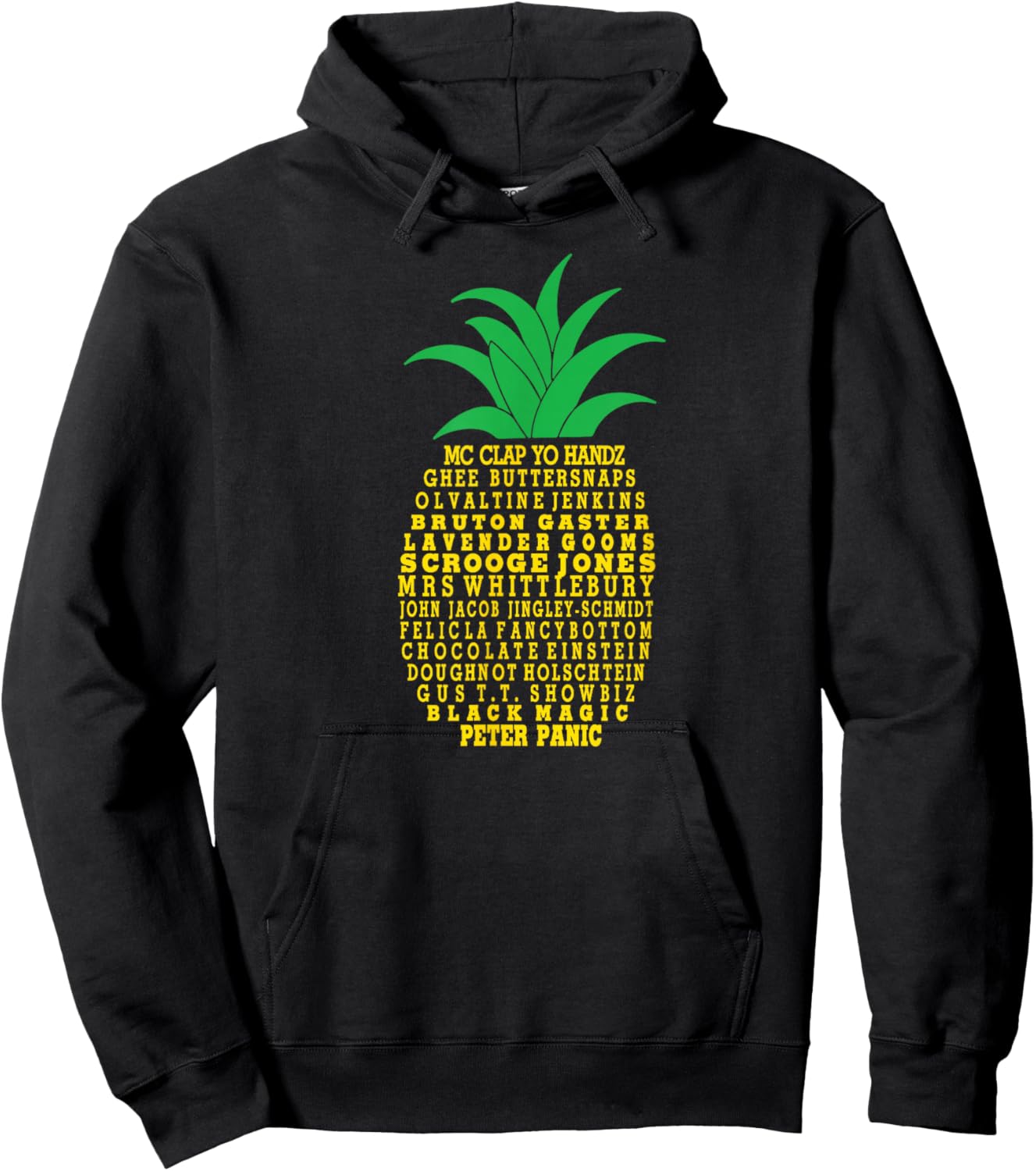 Nicknames of Gus Vintage Psych Pineapple Harajuku Lover Hoodie - Hoodie | Black