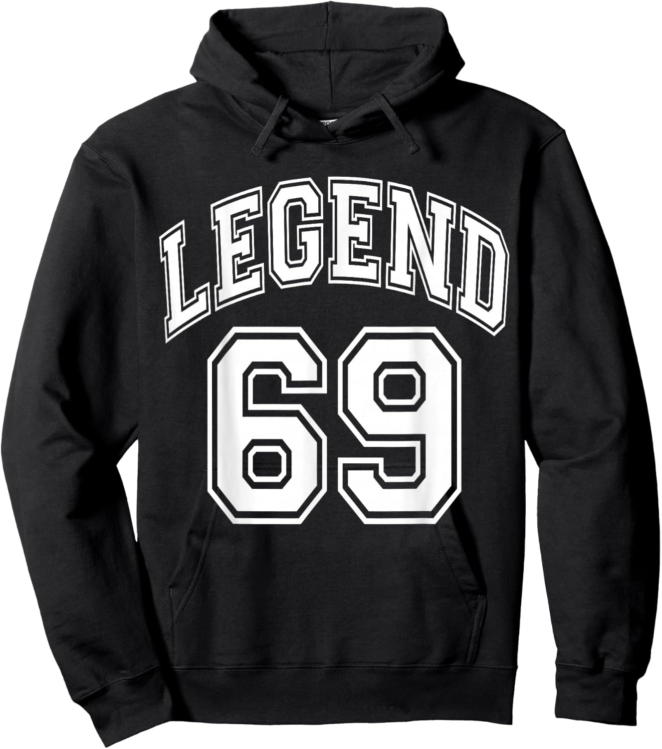 Legend 69 Number Varsity Team - 69th Birthday & 69 Years Old Hoodie - Hoodie | Black