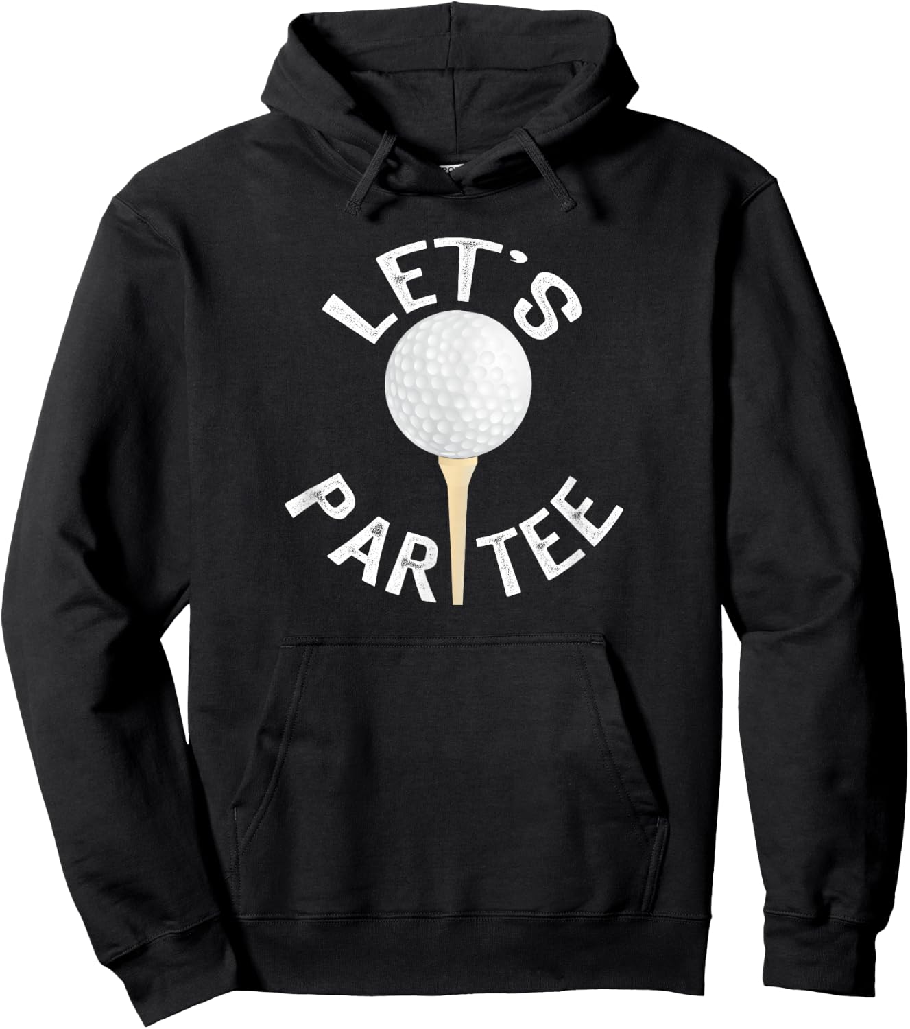 Let's Partee Funny Golf Pun Hoodie - Hoodie | Black