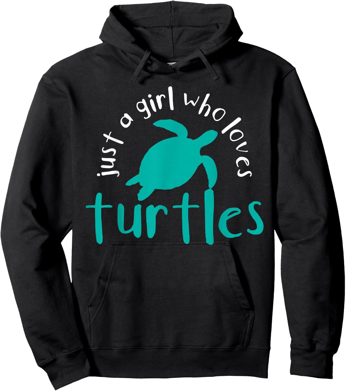Turtle For Girls Who Love Turtles Gift Diving Present Hoodie - Hoodie | Black