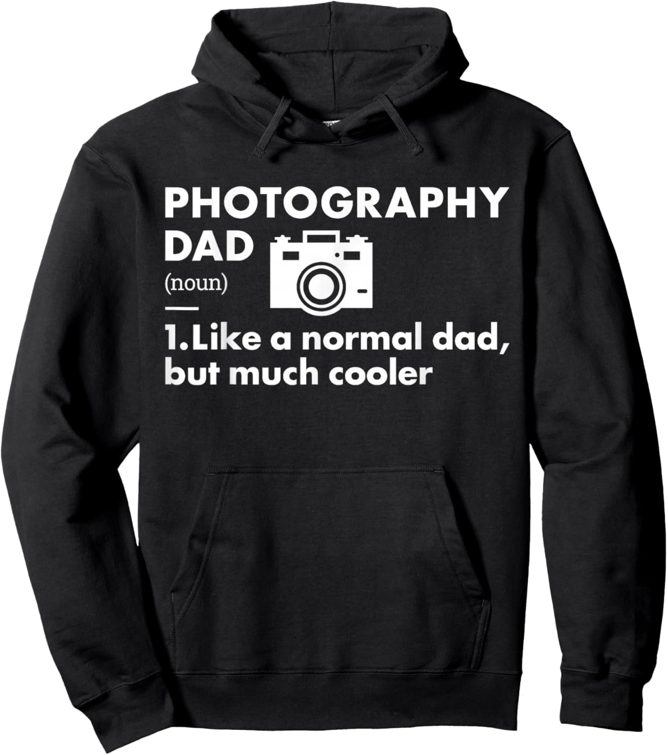 Photographer Dad Definition Photography Hoodie - Hoodie | Black
