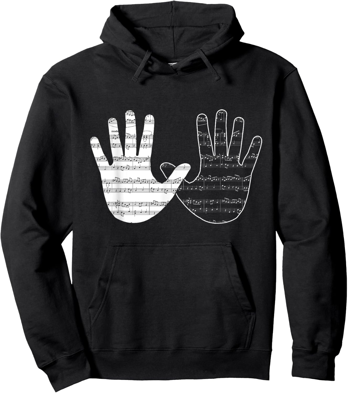 Music Musical Player Hands Piano Pianist Gift Hoodie - Hoodie | Black