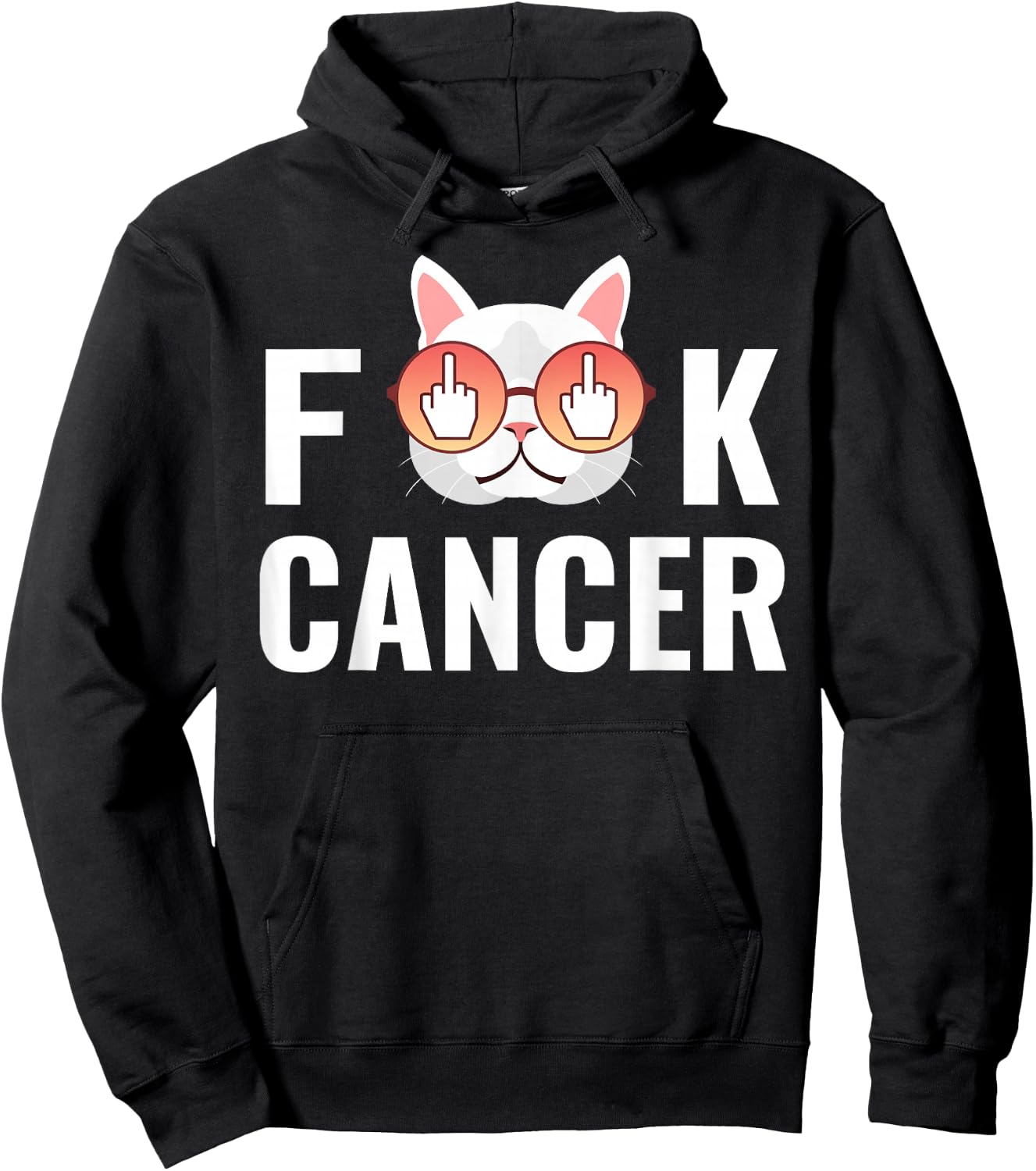 Fuck Cancer - Funny Gift Hoodie - Hoodie | Black