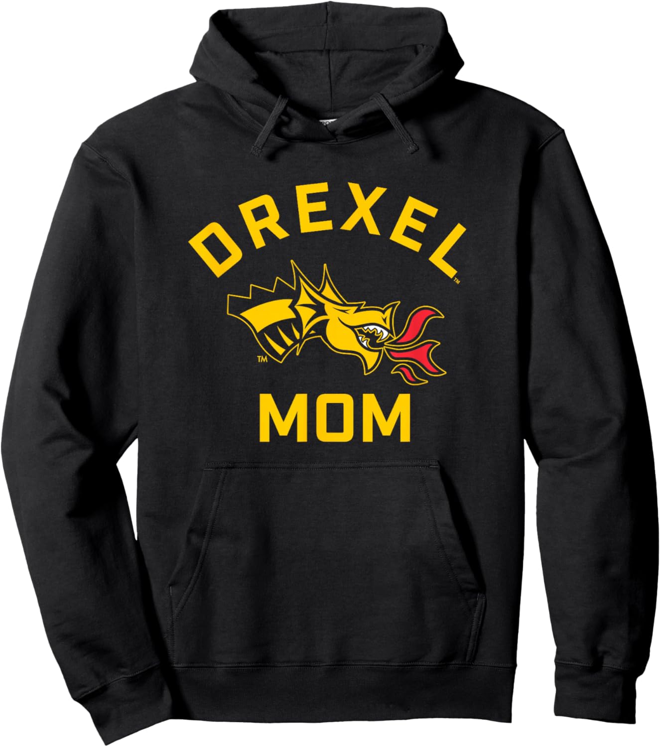 Drexel University Dragons Arched Mom Hoodie - Hoodie | Black