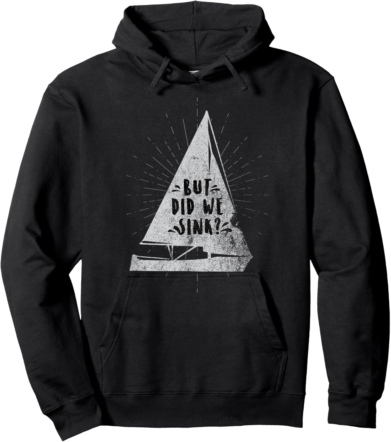 Funny Fishing But Did We Sink Hoodie - Hoodie | Black