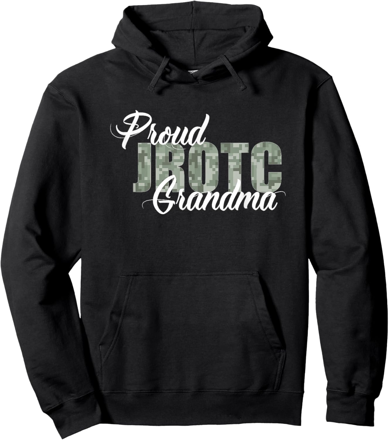 Proud JROTC Grandma Hoodie - Hoodie | Black