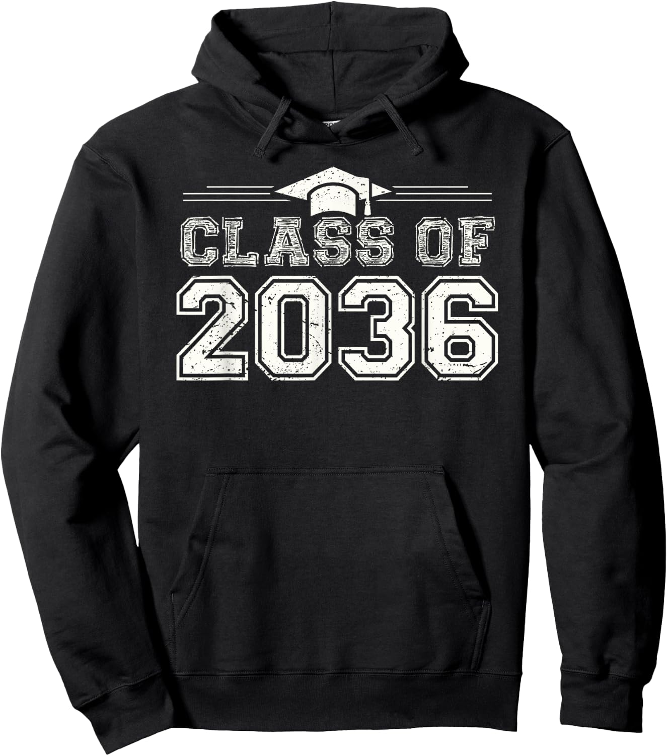 Class of 2036 Grow with me First Day of School Hoodie - Hoodie | Black