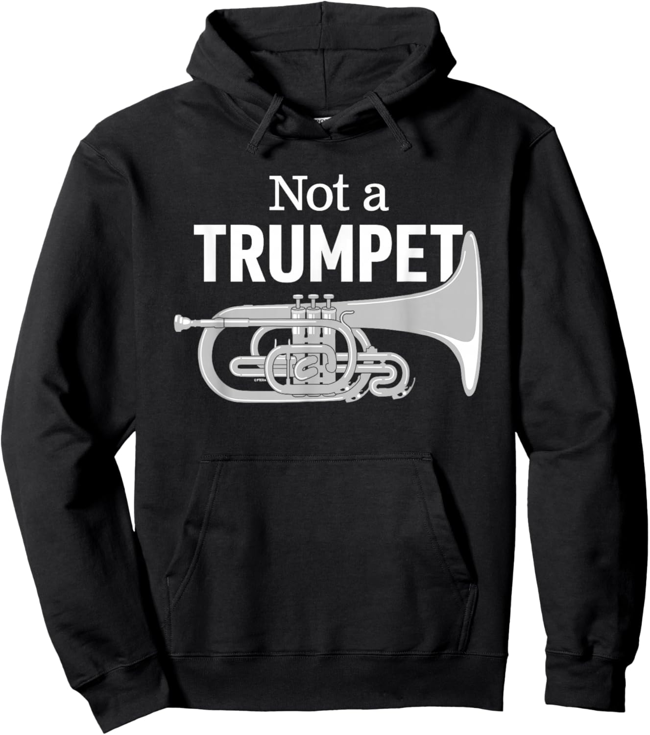 Marching Band Mellophonist Pride or Funny Mellophone Humor Hoodie - Hoodie | Black