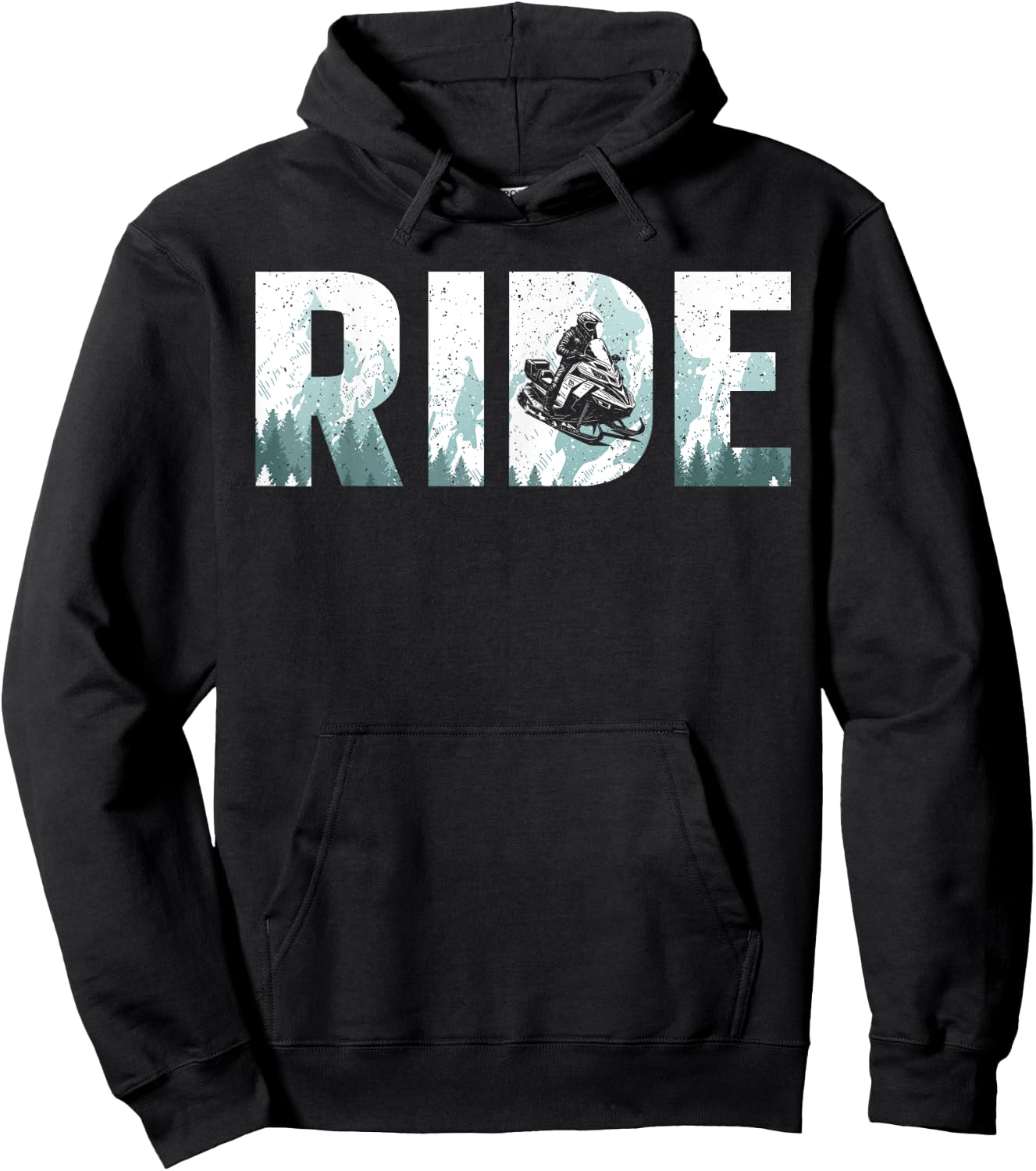 Funny Snowmobile Design Women Snowmobile Lovers Hoodie - Hoodie | Black