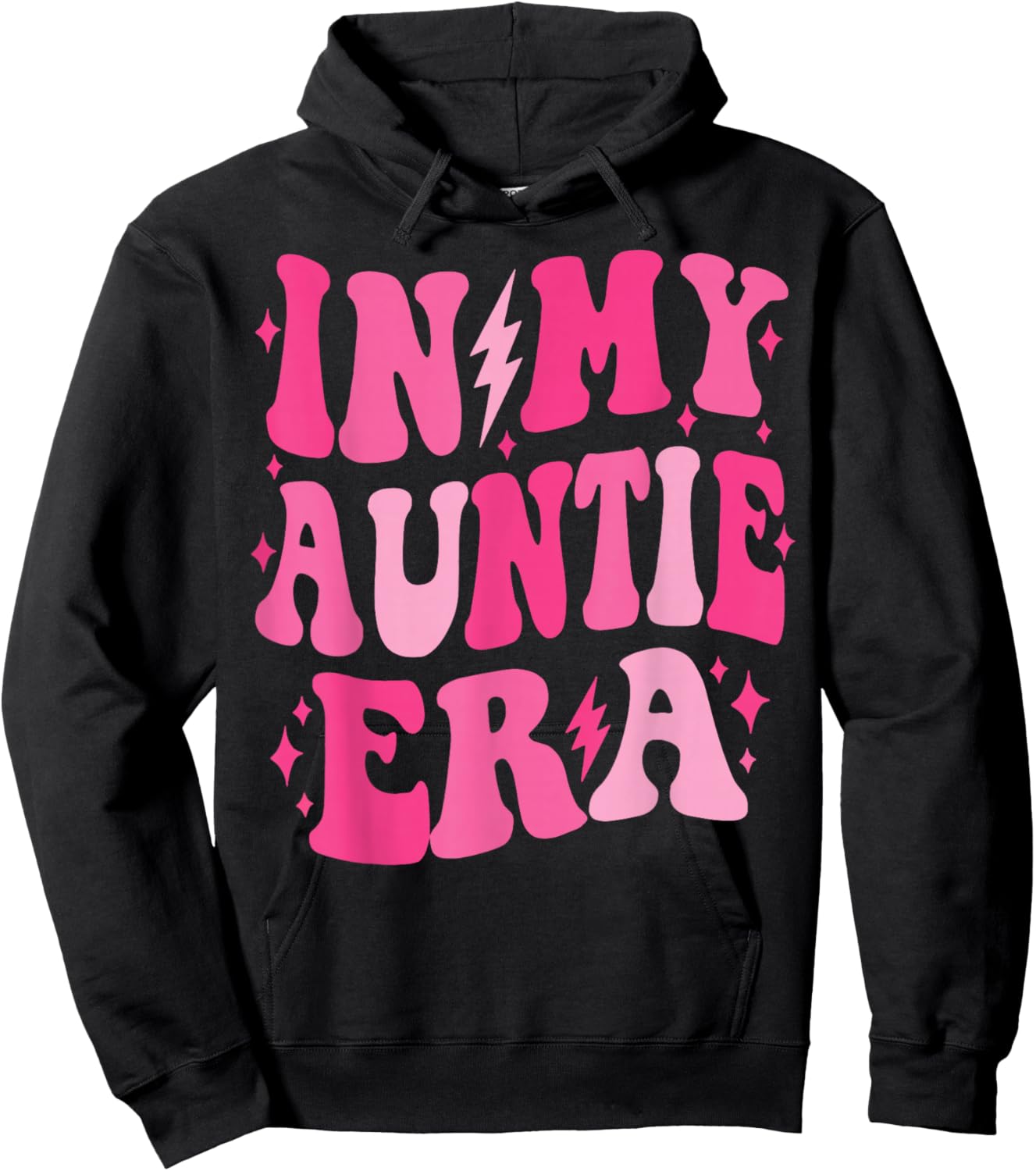 In My Auntie Era Shirt Women Aunt Era Mother's Day Hoodie - Hoodie | Black